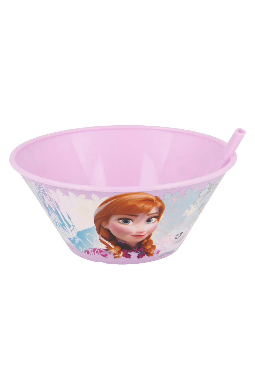 Frozen Kinder Mädchen Müsli-Schale mit integrierten Strohhalm 500ml