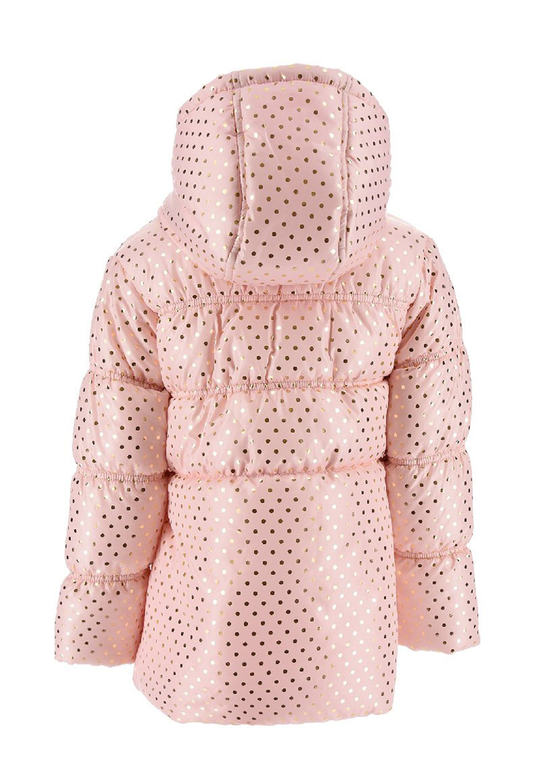 Minnie Mouse Kinder Mädchen Winter-Jacke gepunktet Pufferjacke Steppjacke mit Kapuze