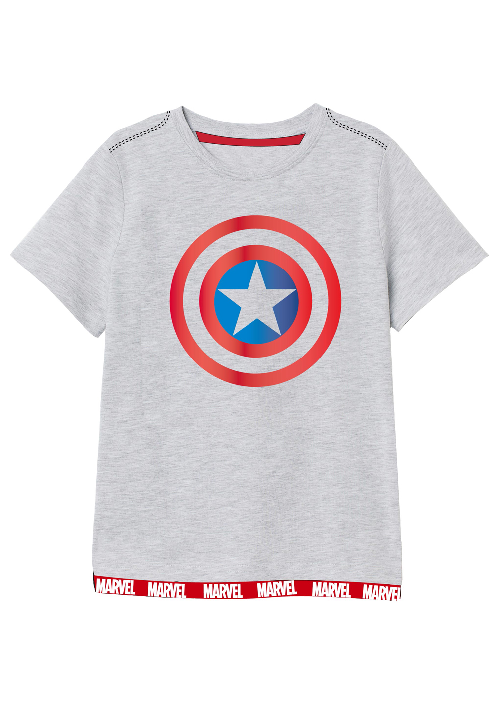 Marvel Avengers Captain America T-Shirt Kinder Jungen Kurzarm-Shirt Oberteil