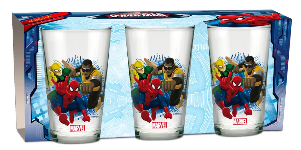 Marvel Spider-Man Glas Gläser 3er Set