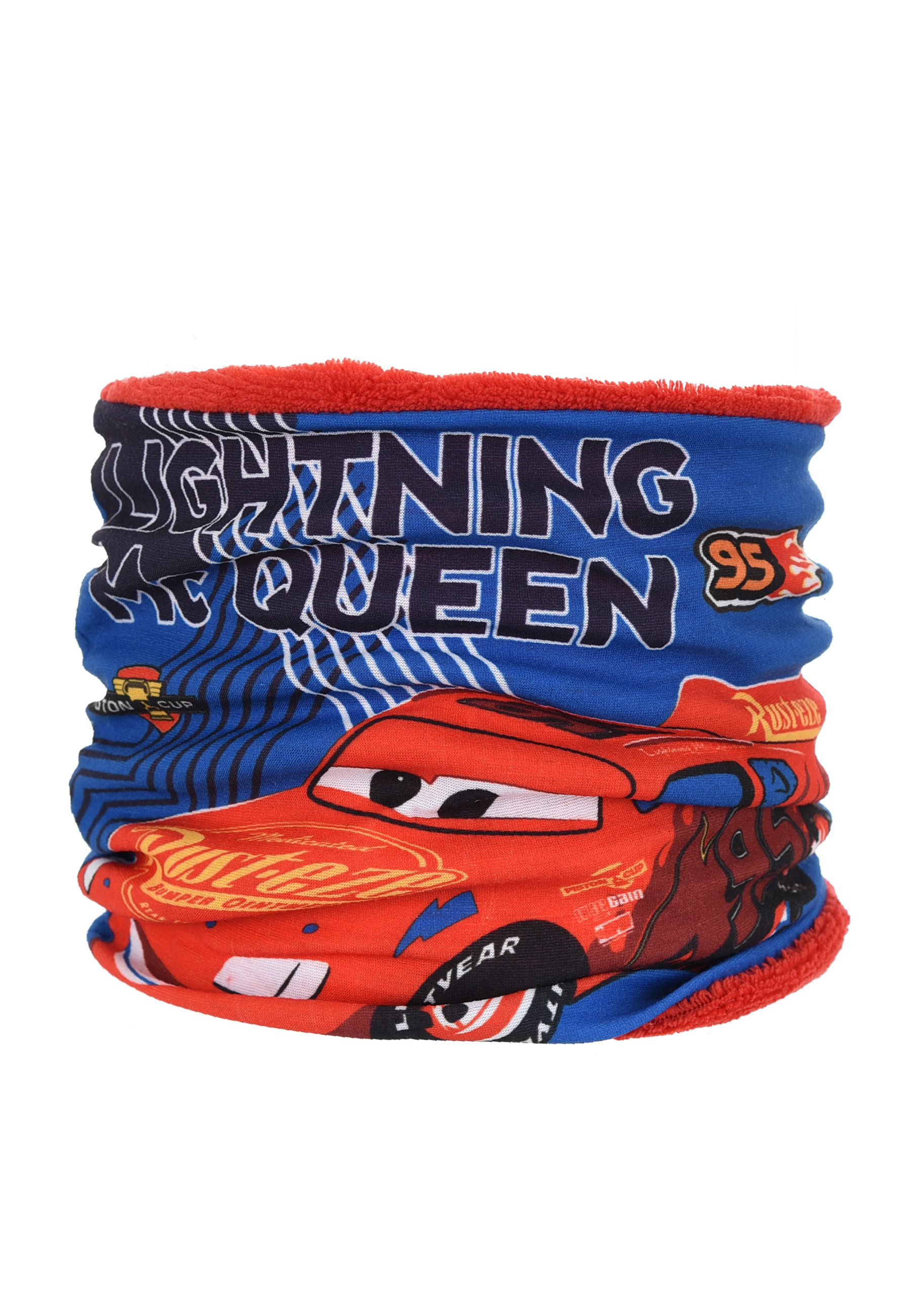 Cars Kinder Jungen Coral Fleece Wende-Schlauchschal Winter-Schal