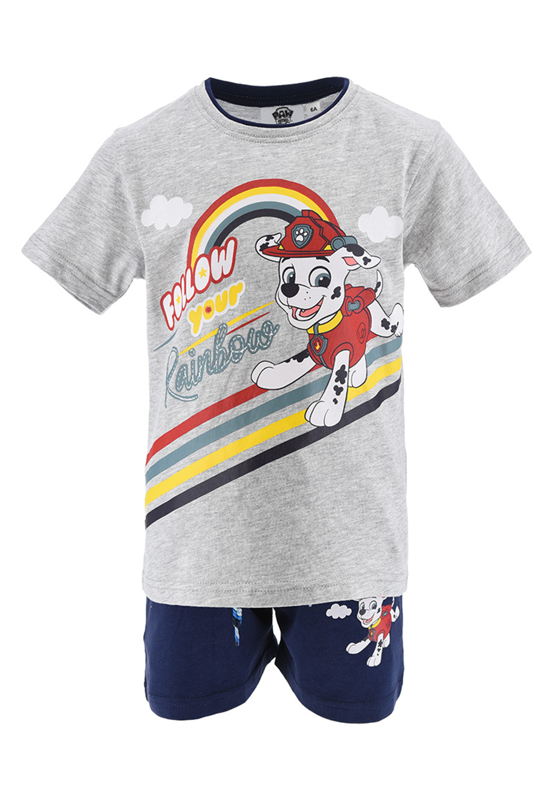 Paw Patrol Marshall Kinder Sommer-Set Jungen T-Shirt und Shorts kurze Hose Set