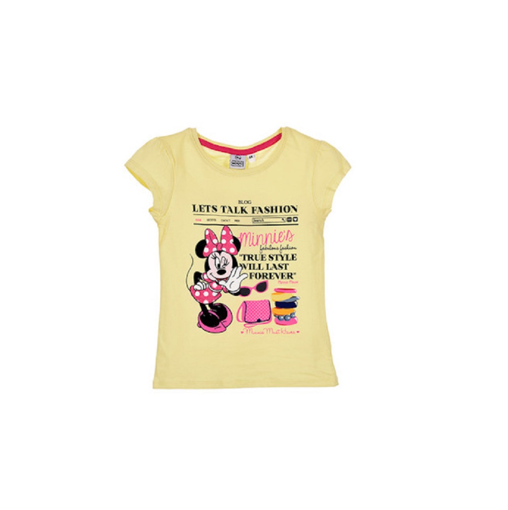Disney Minnie Mouse Mädchen Kinder T-Shirt Gelb