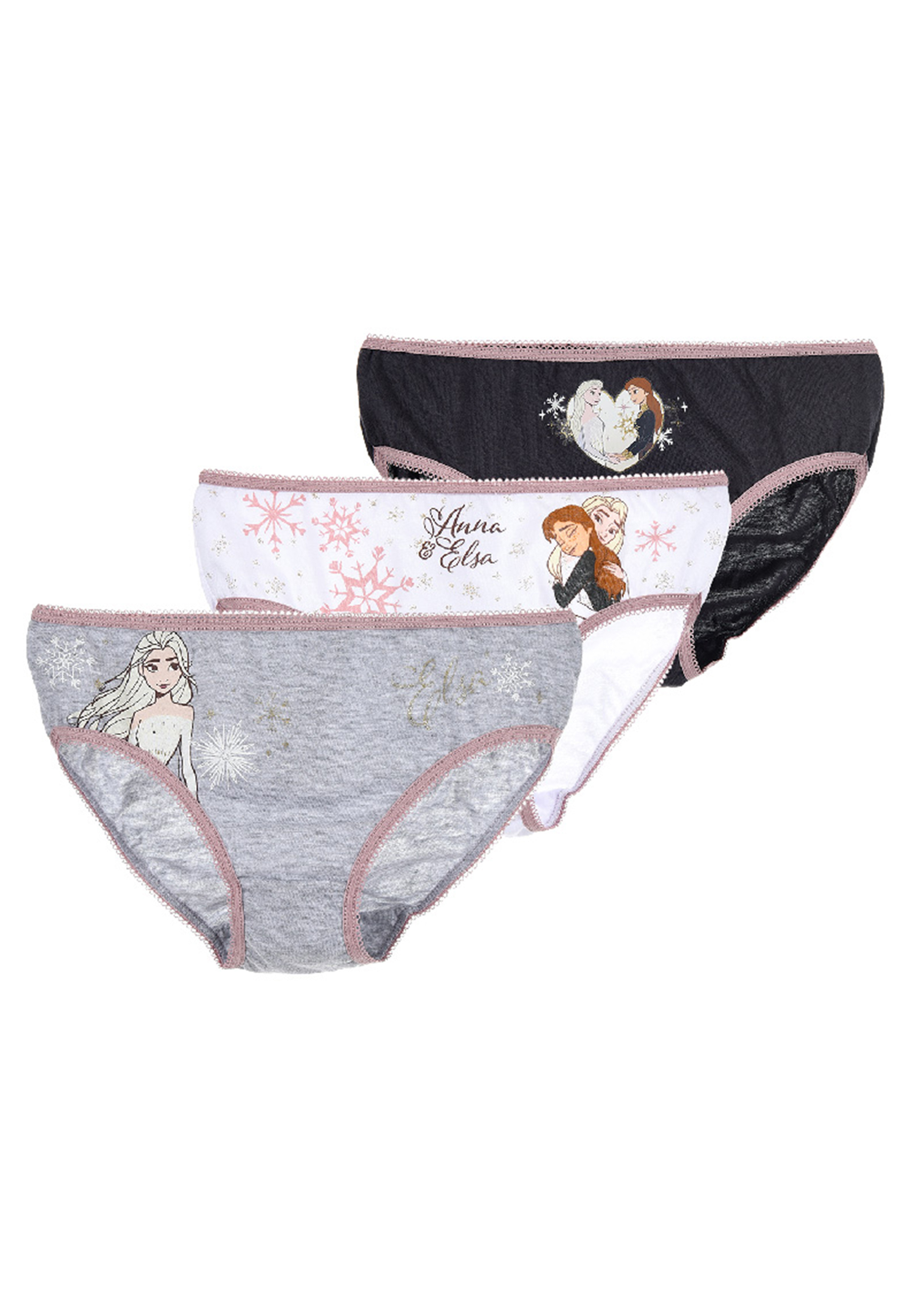 Frozen - Die Eiskönigin Unterhosen Set Schlüpfer 3er Pack Elsa Anna
