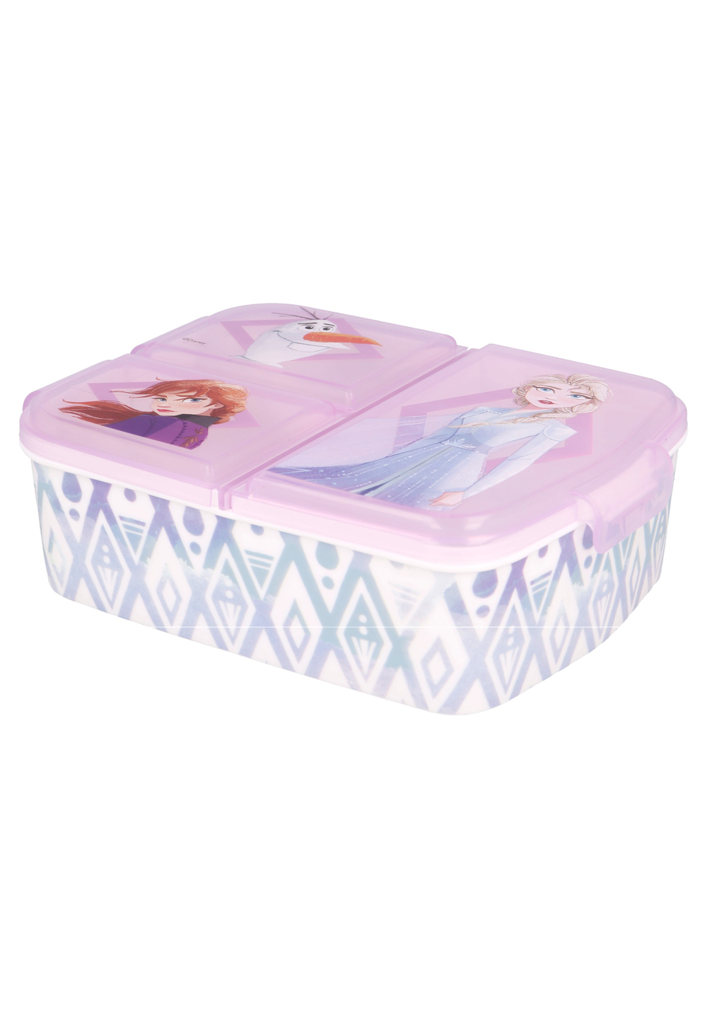Frozen 2 - Die Eiskönigin II Elements Anna und Elsa Kinder Premium Lunchbox Brotdose Frühstücks-Box Vesper-Dose mit 3 Fächern