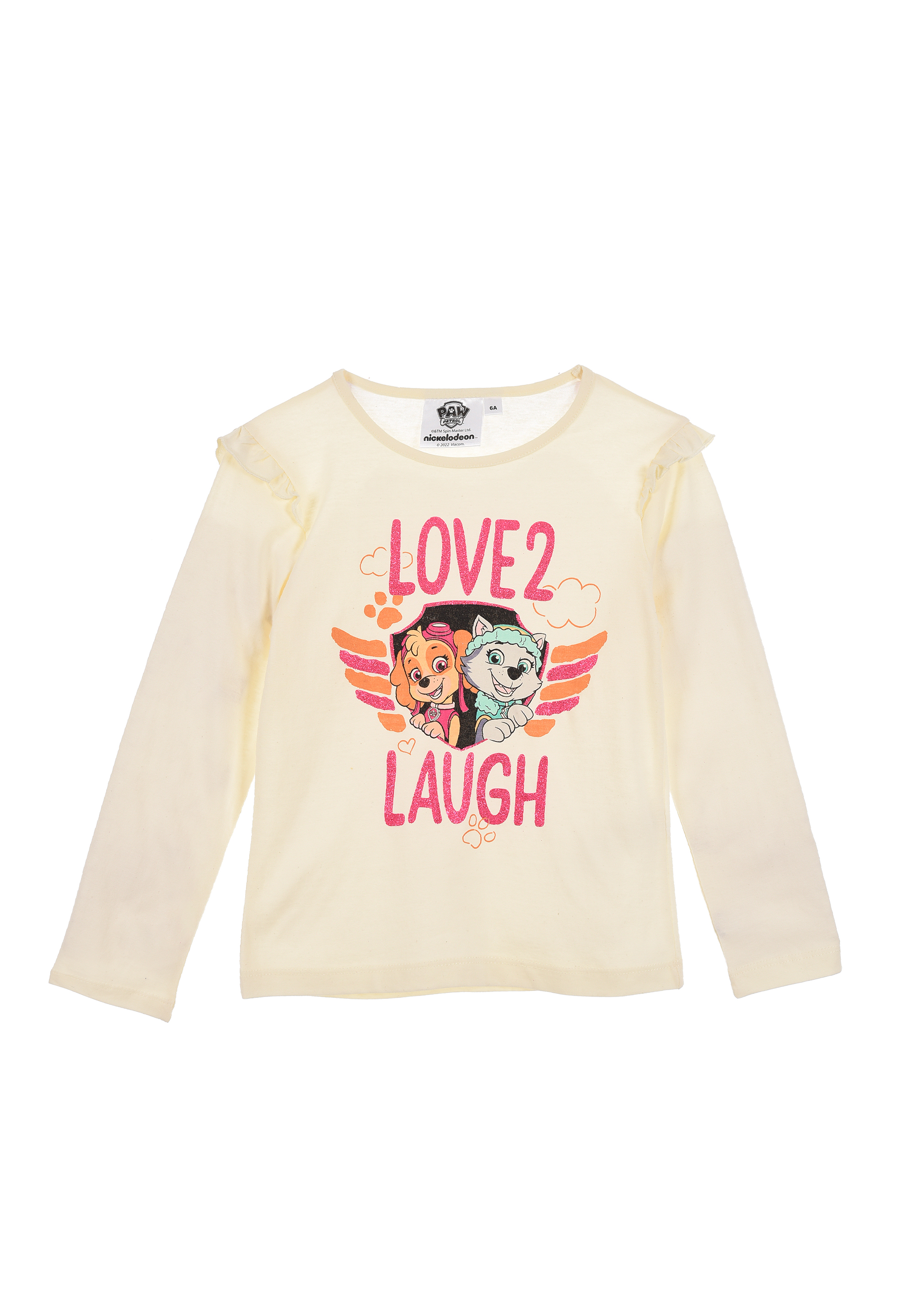 Paw Patrol Skye und Everest Kinder Mädchen Langarm-Shirt Longsleeve Oberteil 