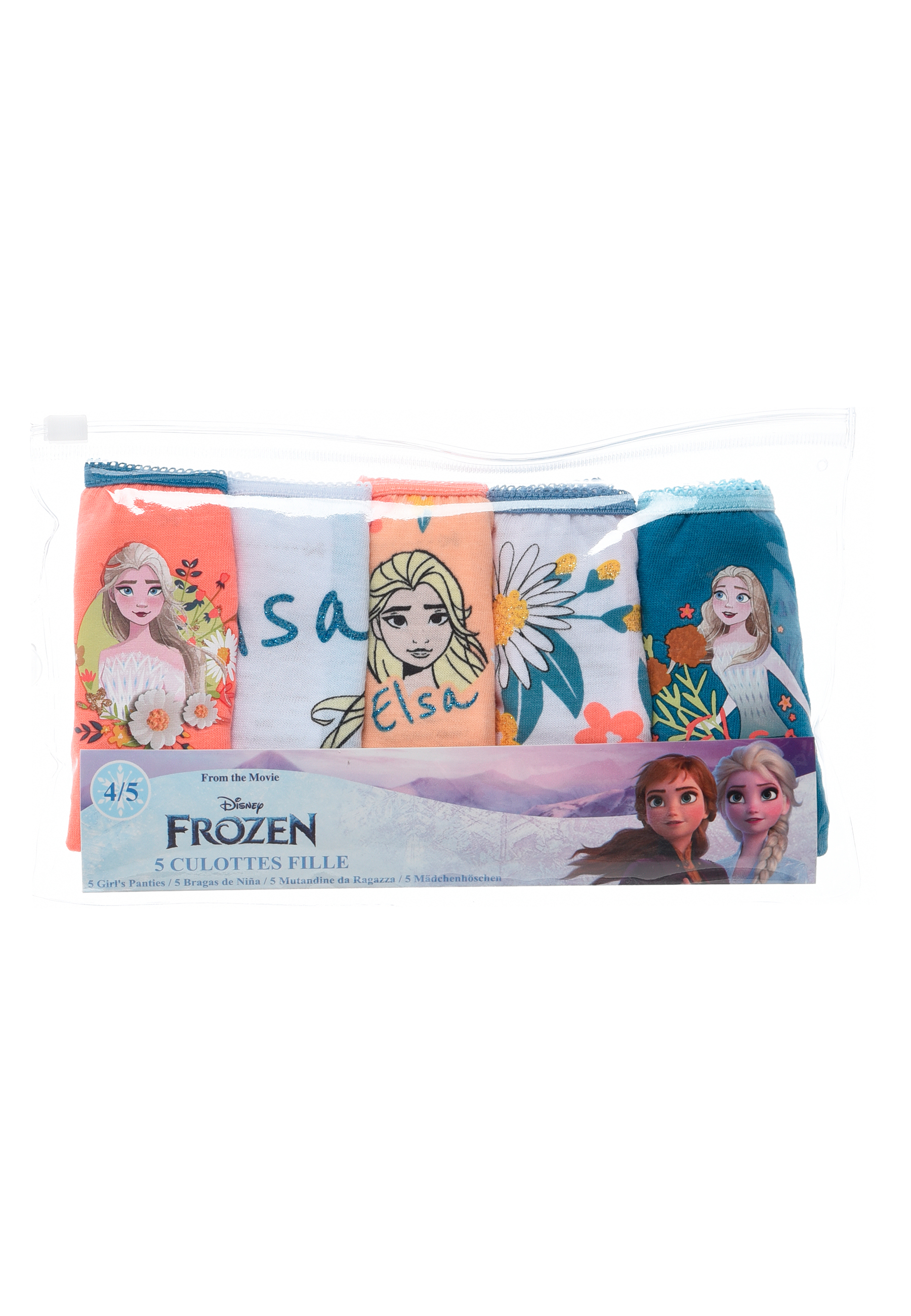Frozen - Die Eiskönigin Unterhosen Set Schlüpfer 5er Pack Elsa Anna