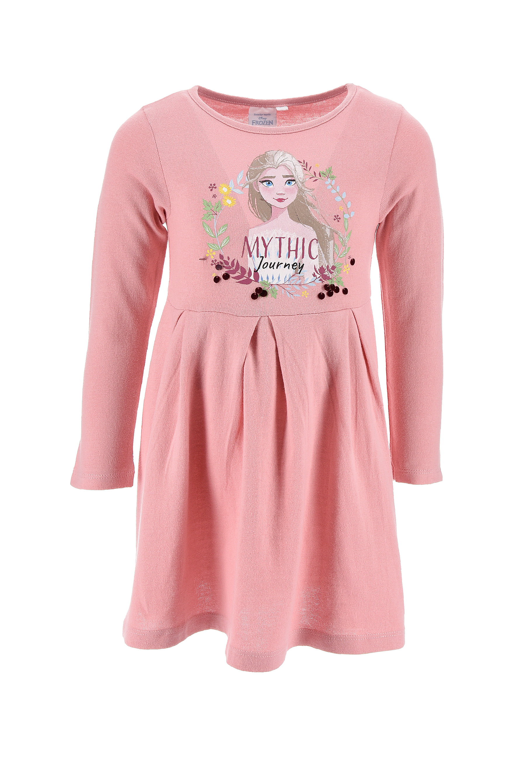 Frozen - Die Eiskönigin Elsa Kinder Mädchen Kleid Jerseykleid langarm Dress 