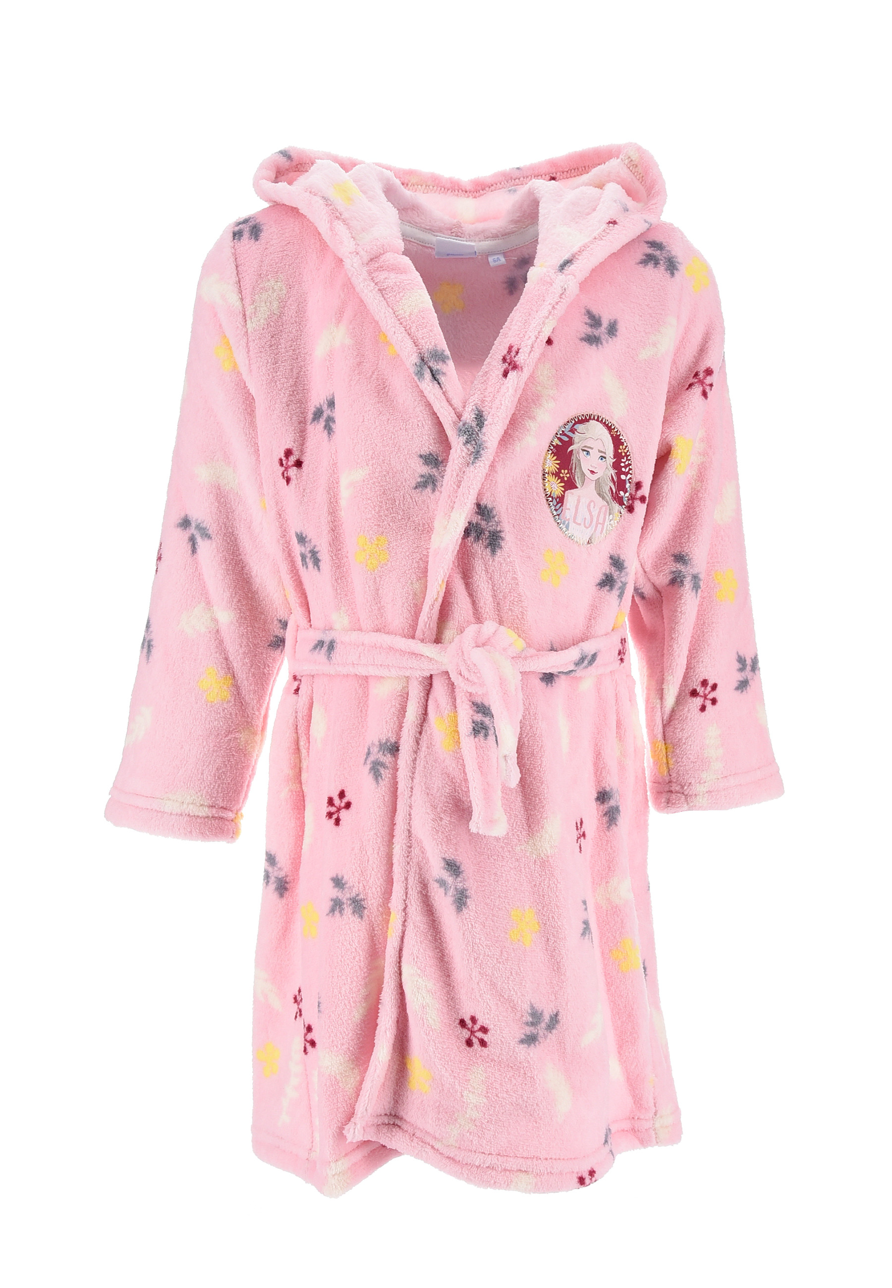 Frozen - Die Eiskönigin Kinder Mädchen Bademantel Morgenmantel mit Kapuze