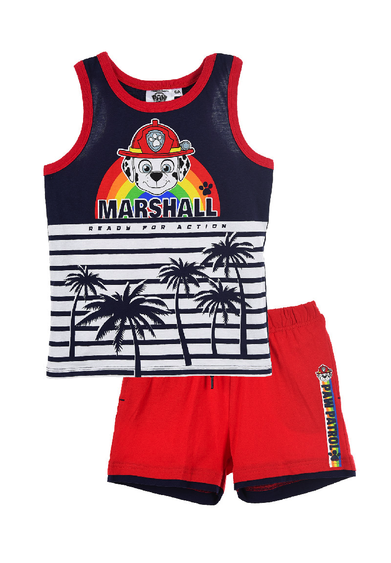 Paw Patrol Shirt Tank-Top und Short Set Sommer-Set