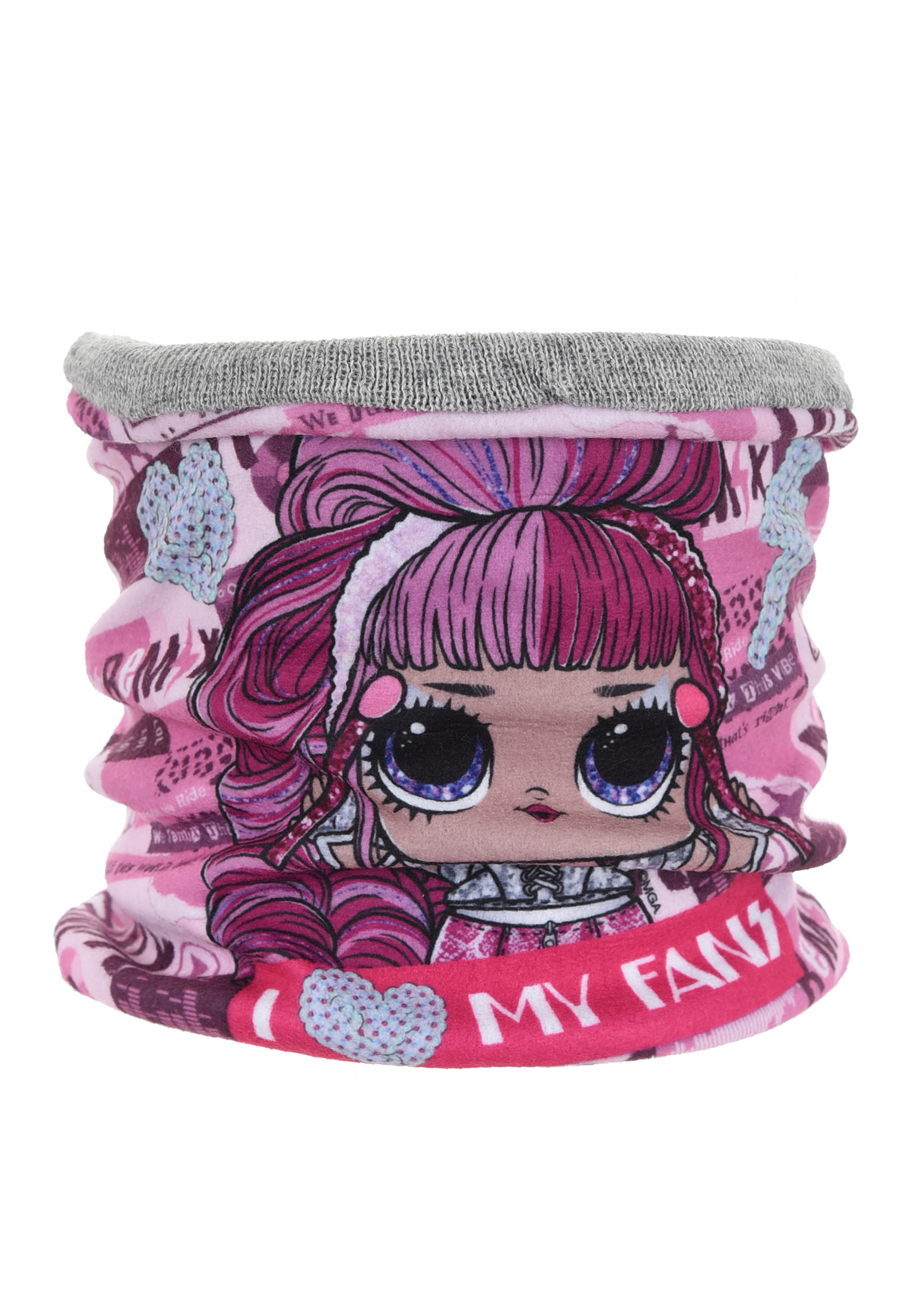 L.O.L. Surprise! Kinder Mädchen Winter-Set 3-tlg. Mütze, Schal und Handschuhe