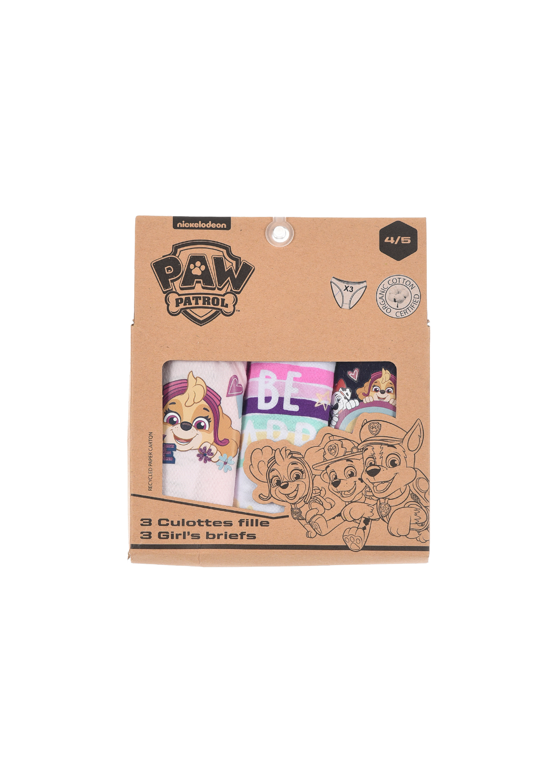 Paw Patrol Girl Kinder Unterhosen Mädchen Schlüpfer Slips 3er Pack Skye Everest