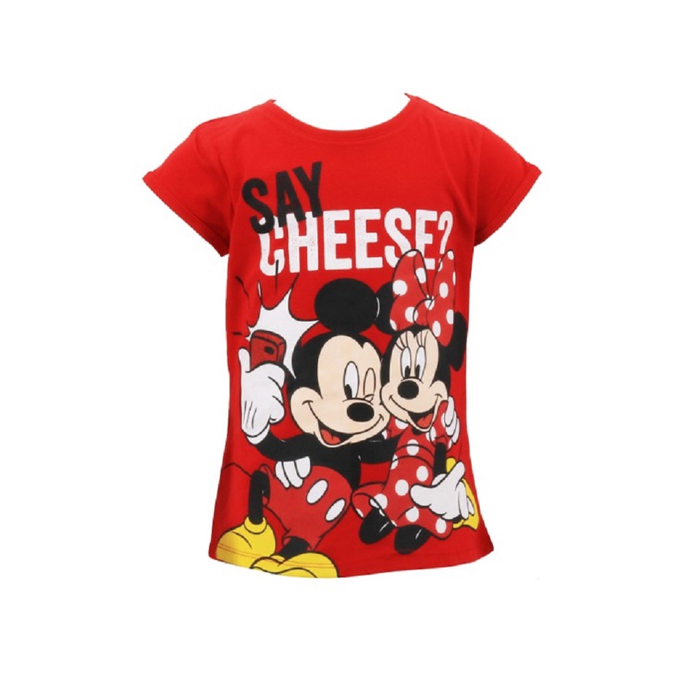 Disney Mickey & Disney Minnie Mouse T-Shirt Rot
