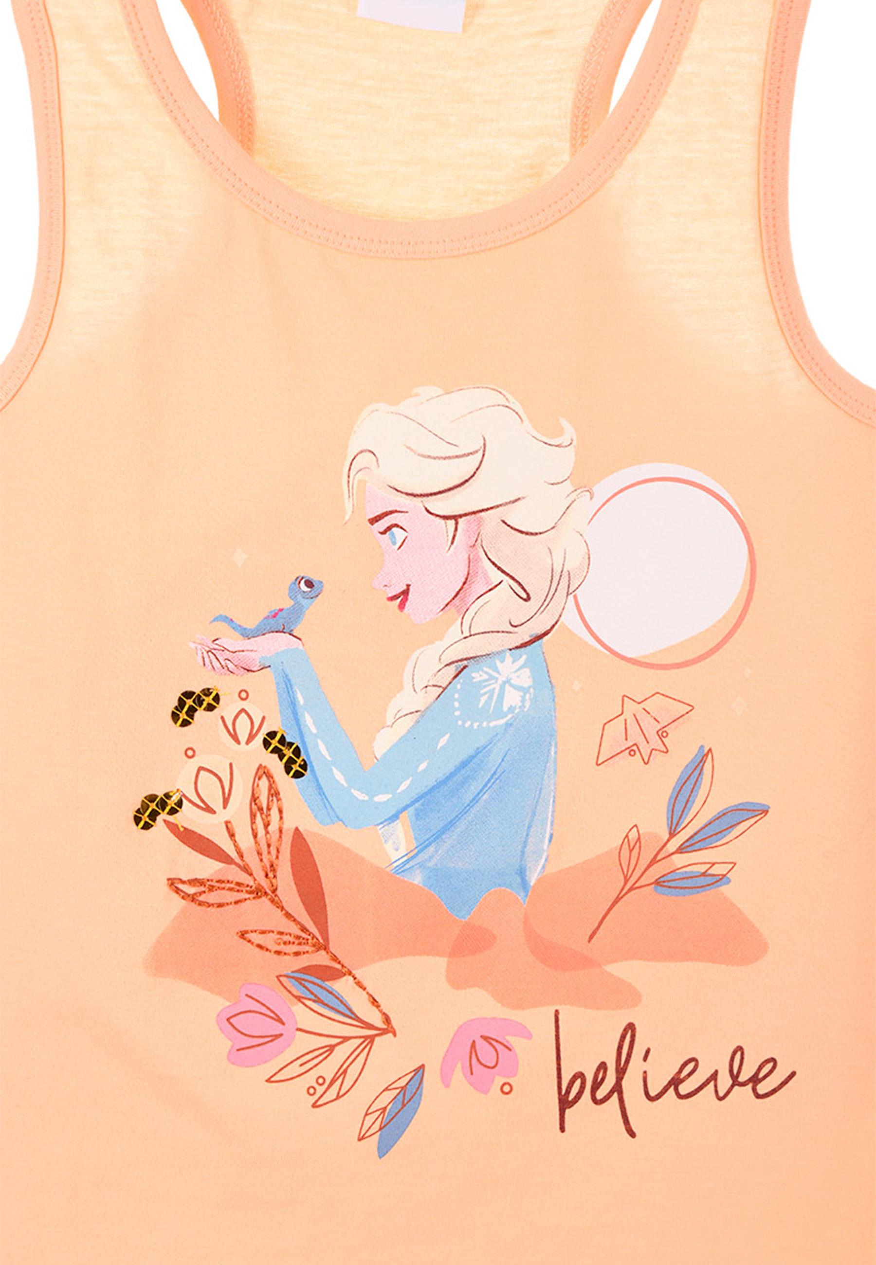 Frozen - Die Eiskönigin Elsa Mädchen Träger Top Sommer Shirt 