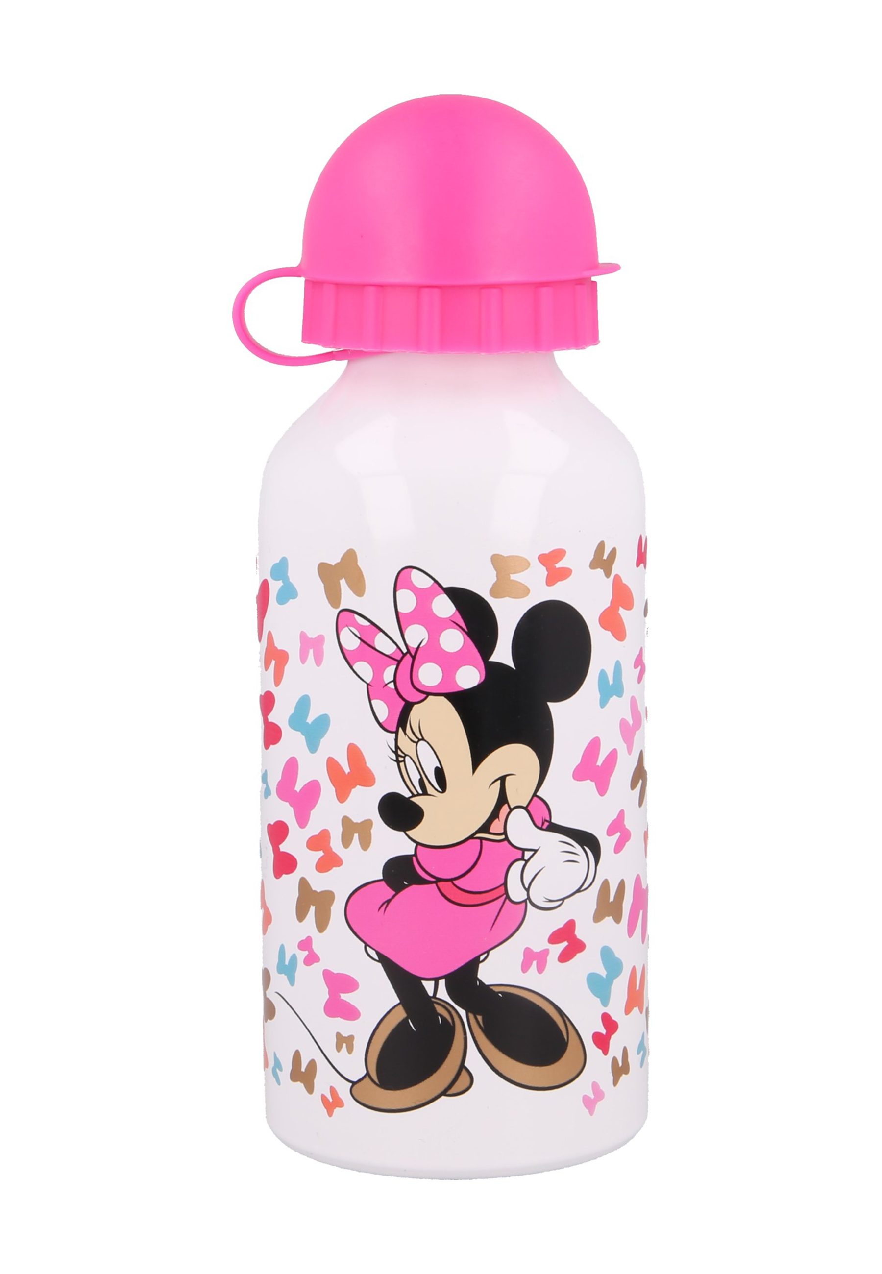 Minnie Mouse Kinder Aluminium Trinkflasche Sportflasche + Premium Lunchbox Brotdose Lunch-Set BPA Frei