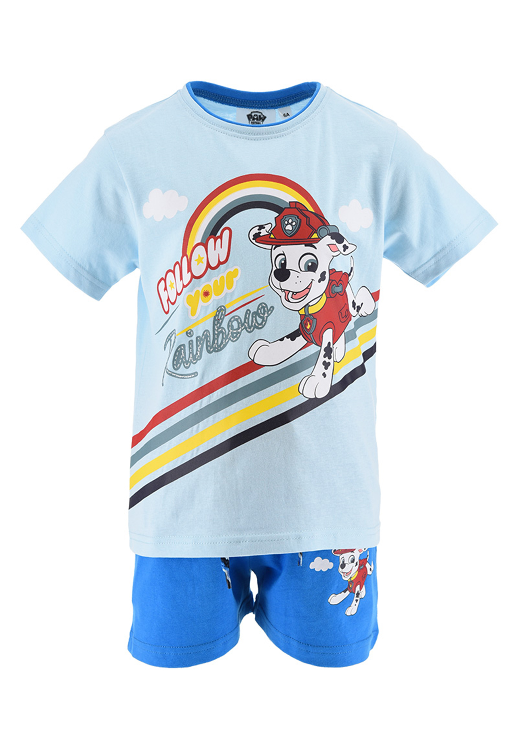 Paw Patrol Marshall Kinder Sommer-Set Jungen T-Shirt und Shorts kurze Hose Set
