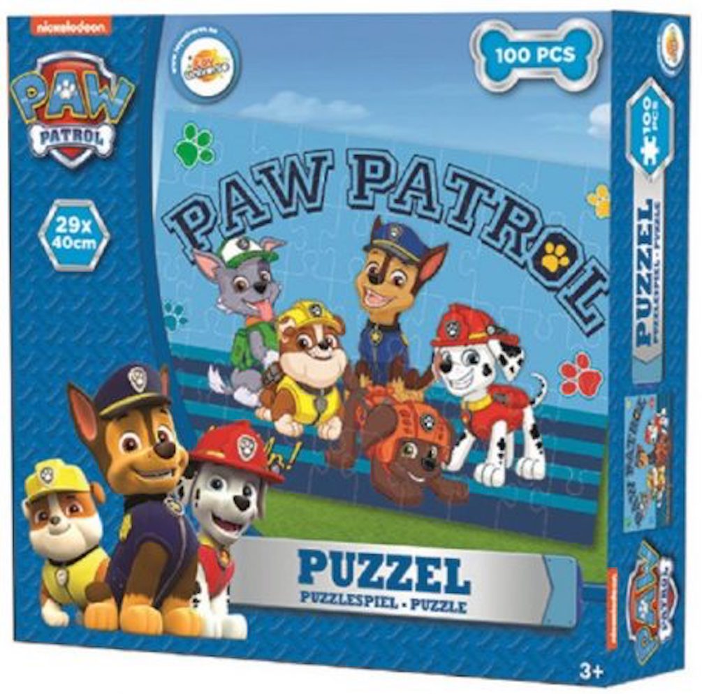 Paw Patrol Chase, Marshall und Rubble Puzzle mit 100 Teilen