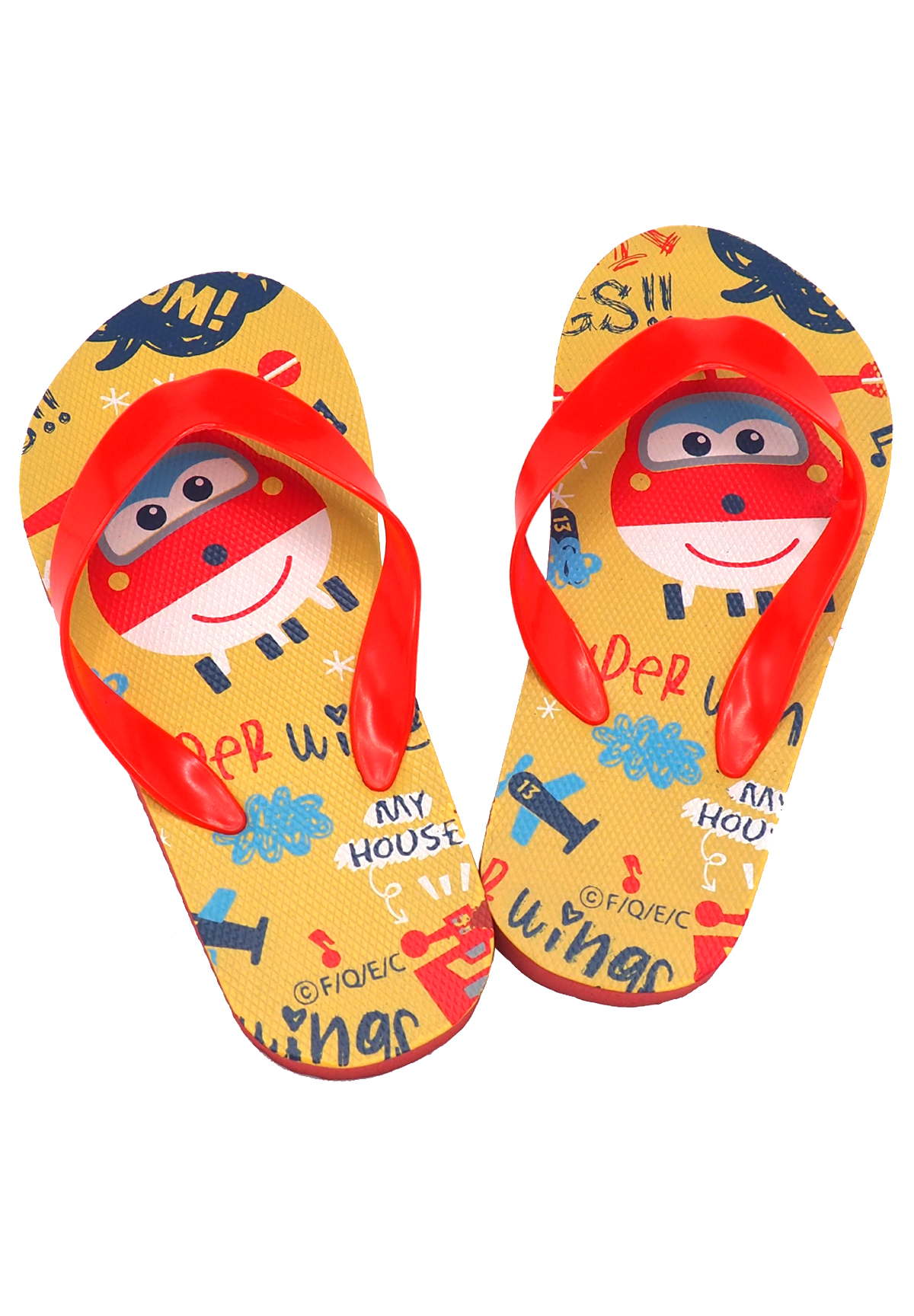 Super Wings Jungen Kinder Zehentrenner Bade-Latschen Flip Flop´s "Jet"