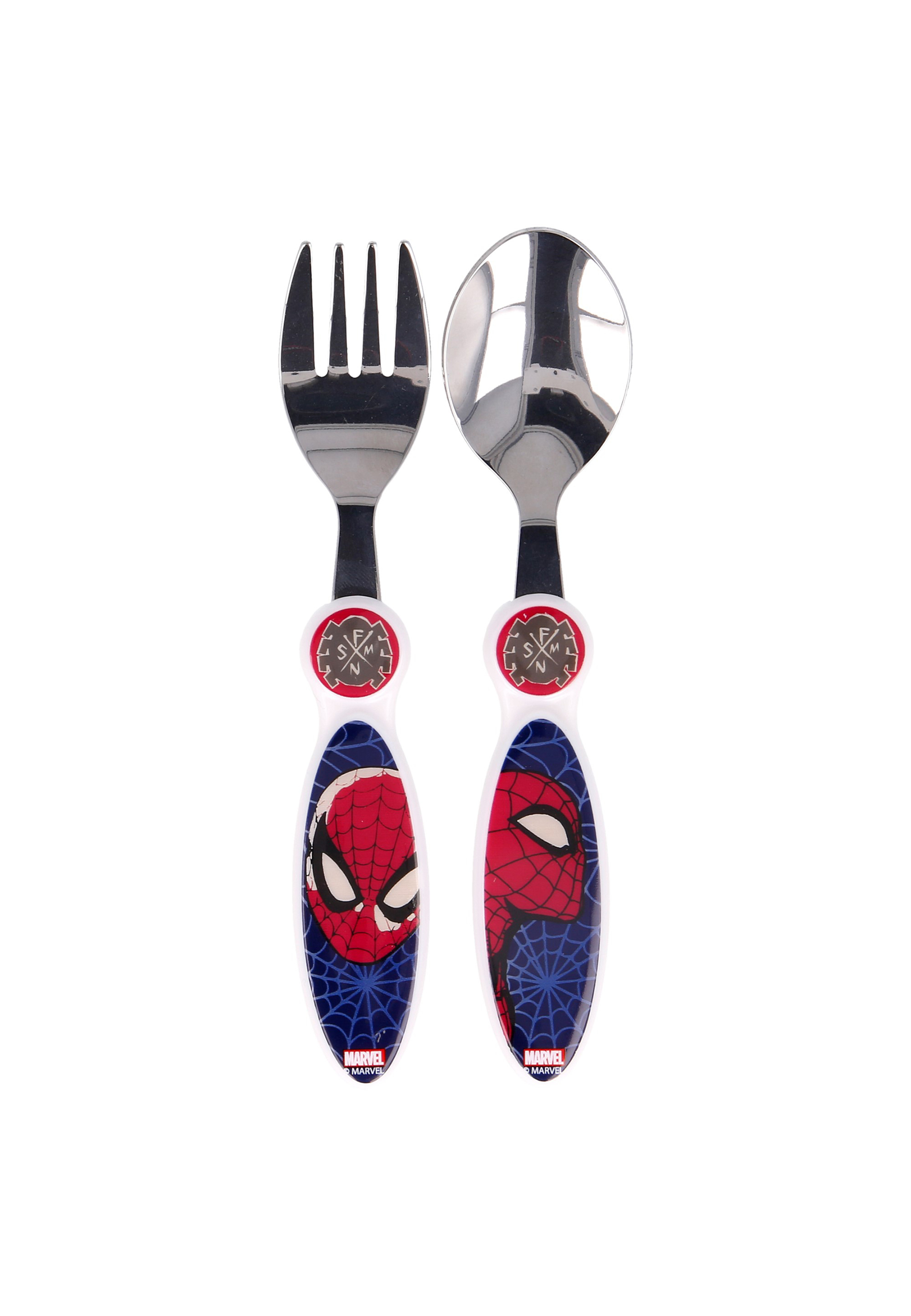 Spider-Man - Full Web Besteck Set Gabel und Löffel