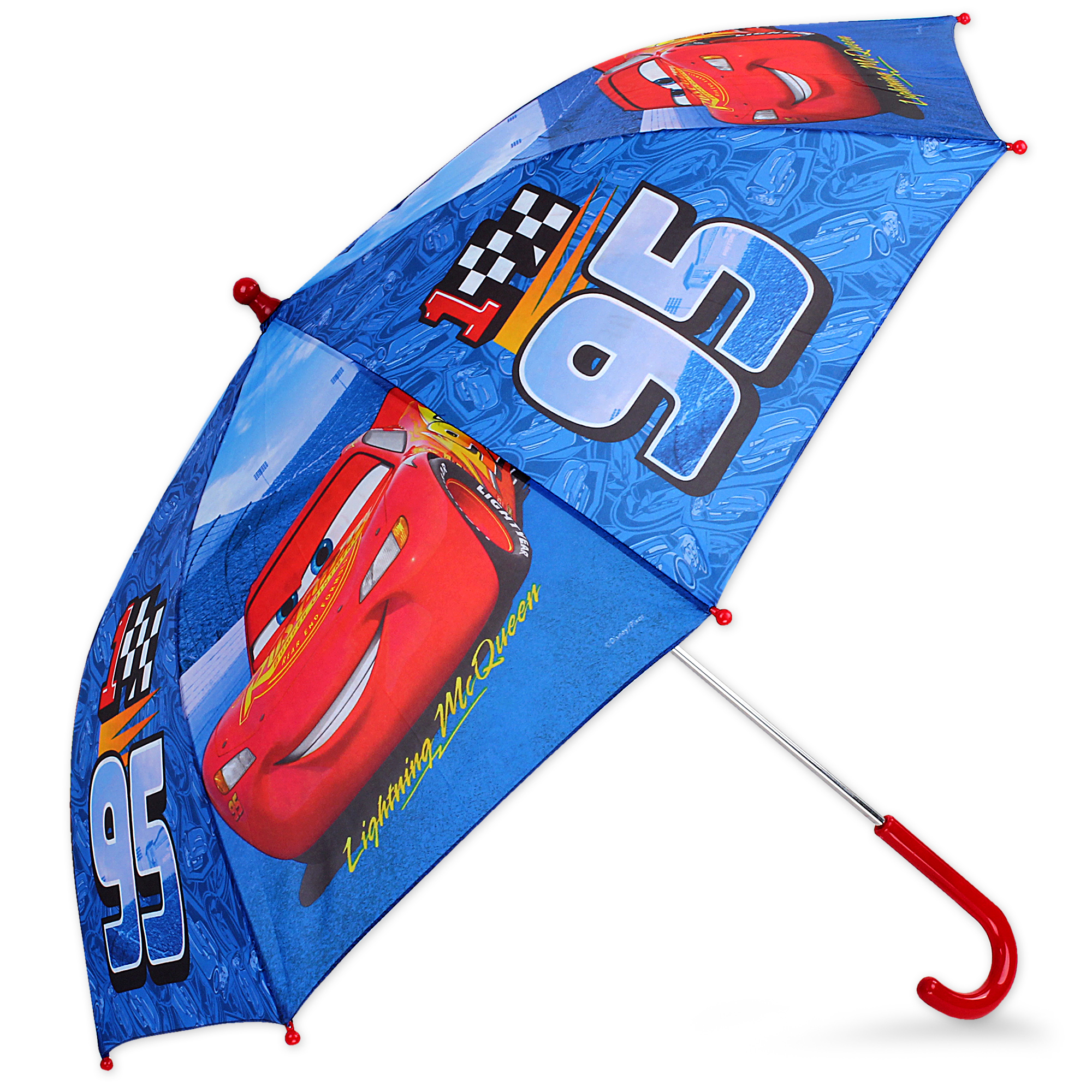 Disney Cars Lightning McQueen Jungen Kinder-Regenschirm Stockschirm