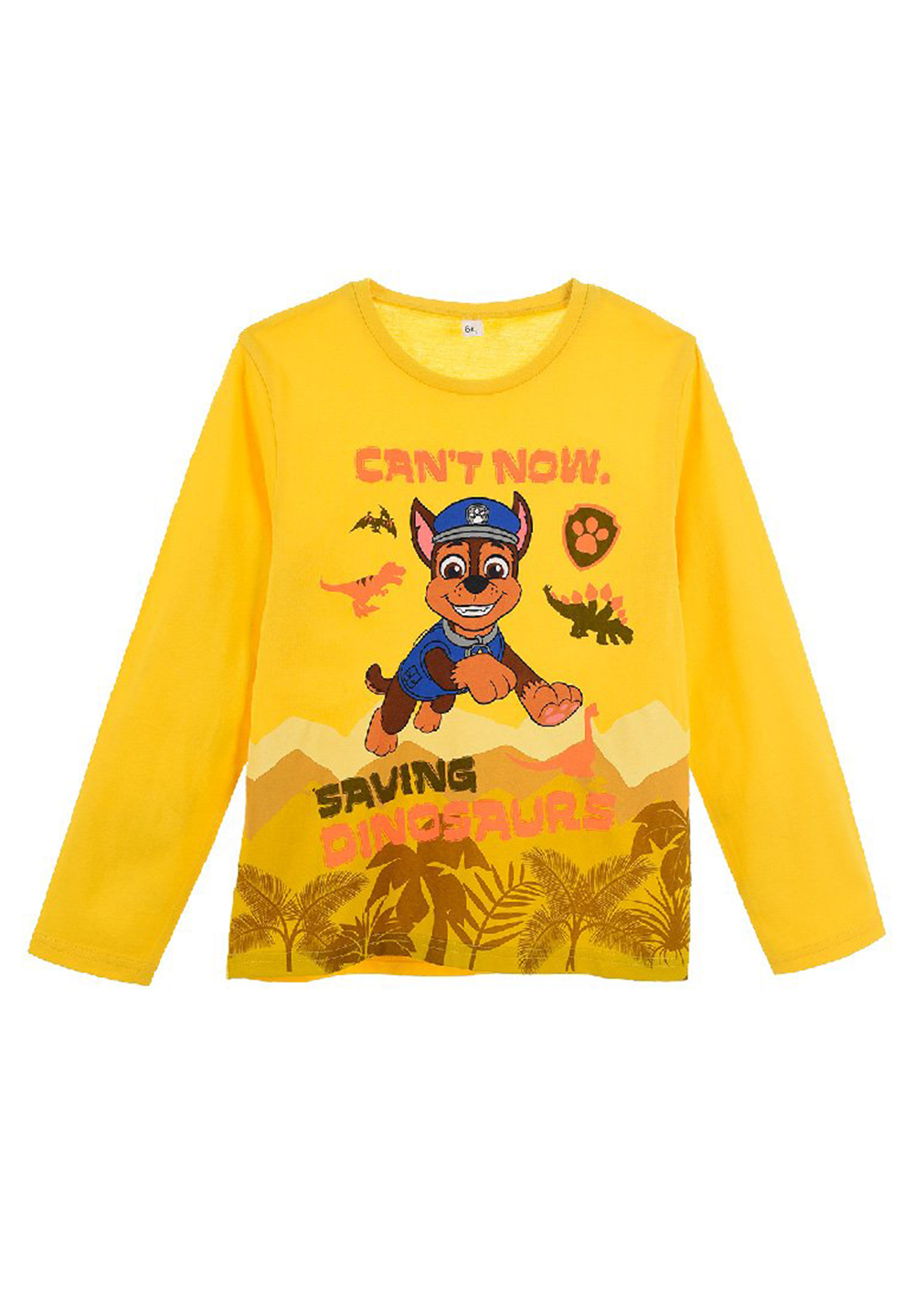 Paw Patrol Kinder Jungen Langarm-Shirt Longsleeve Oberteil Chase Dino