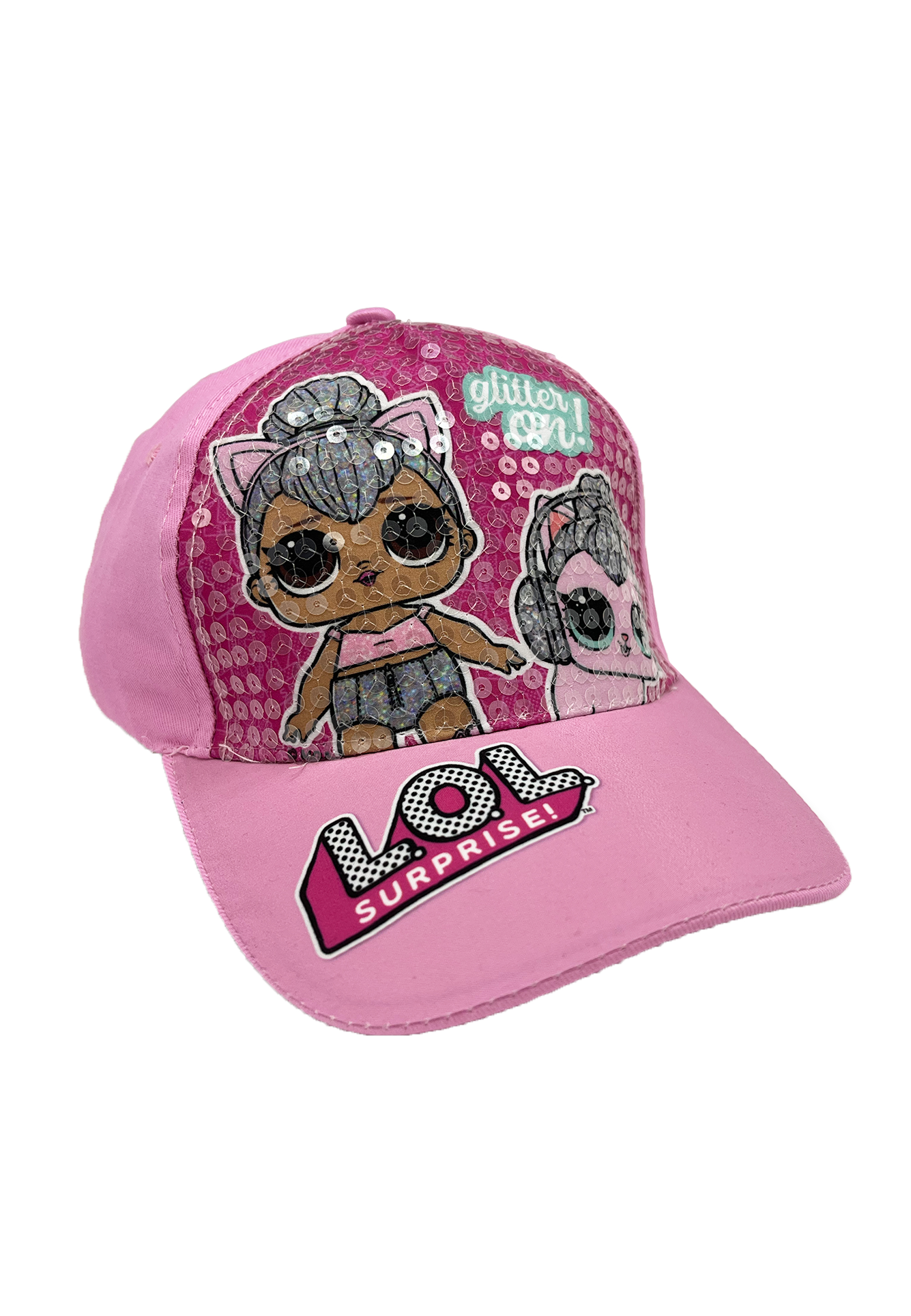 L.O.L Surprise! LOL glittet on! Kinder Kappe Baseball-Cap Mütze Sommer-Hut Rosa