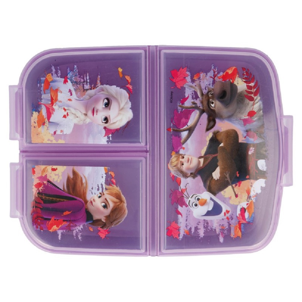Kinder Premium Brotdose Lunchbox Frühstücks-Box Vesper-Dose mit 3 Fächern