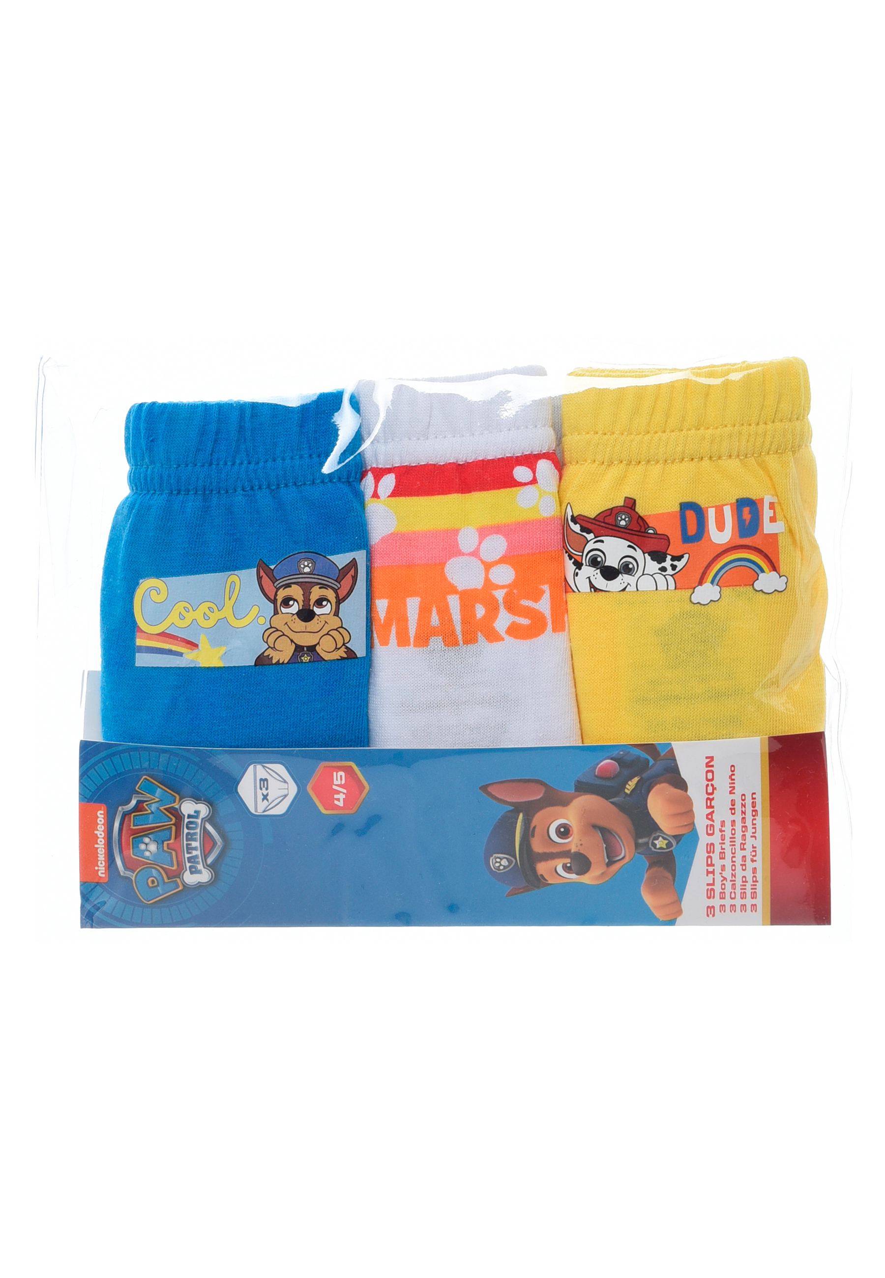 Paw Patrol Chase Marshall Jungen Kinder Unterhosen Schlüpfer Set 3 tlg.