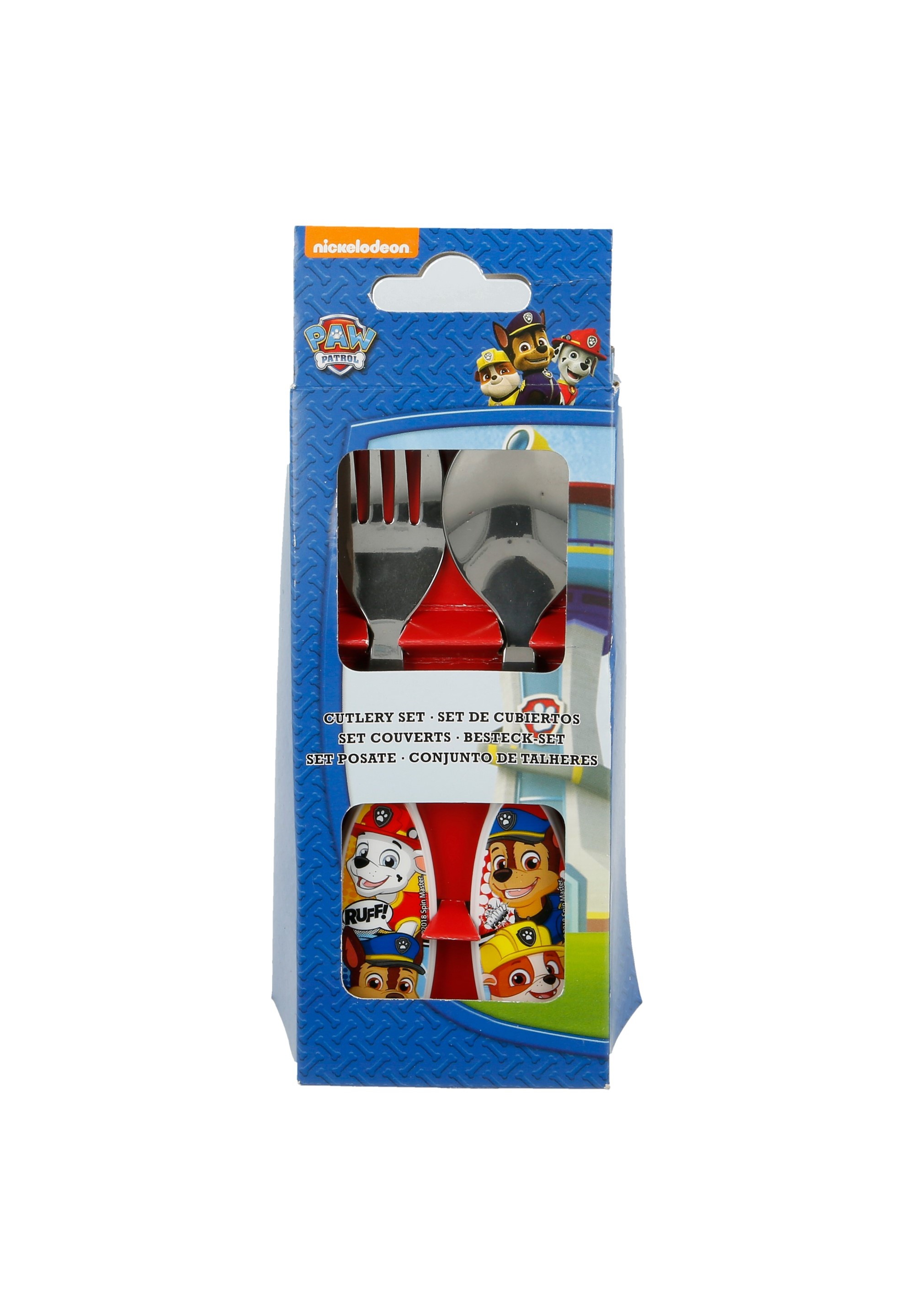 Paw Patrol Besteck-Set Gabel und Löffel mit Chase Marshall und Rubble