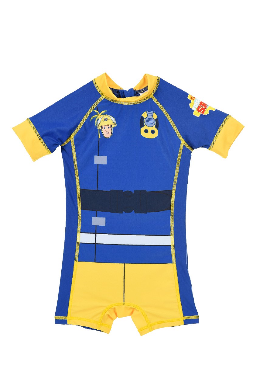 Feuerwehrmann Sam Schwimmanzug Swimsuit Badeanzug für Jungen mit UV-Schutz 50+