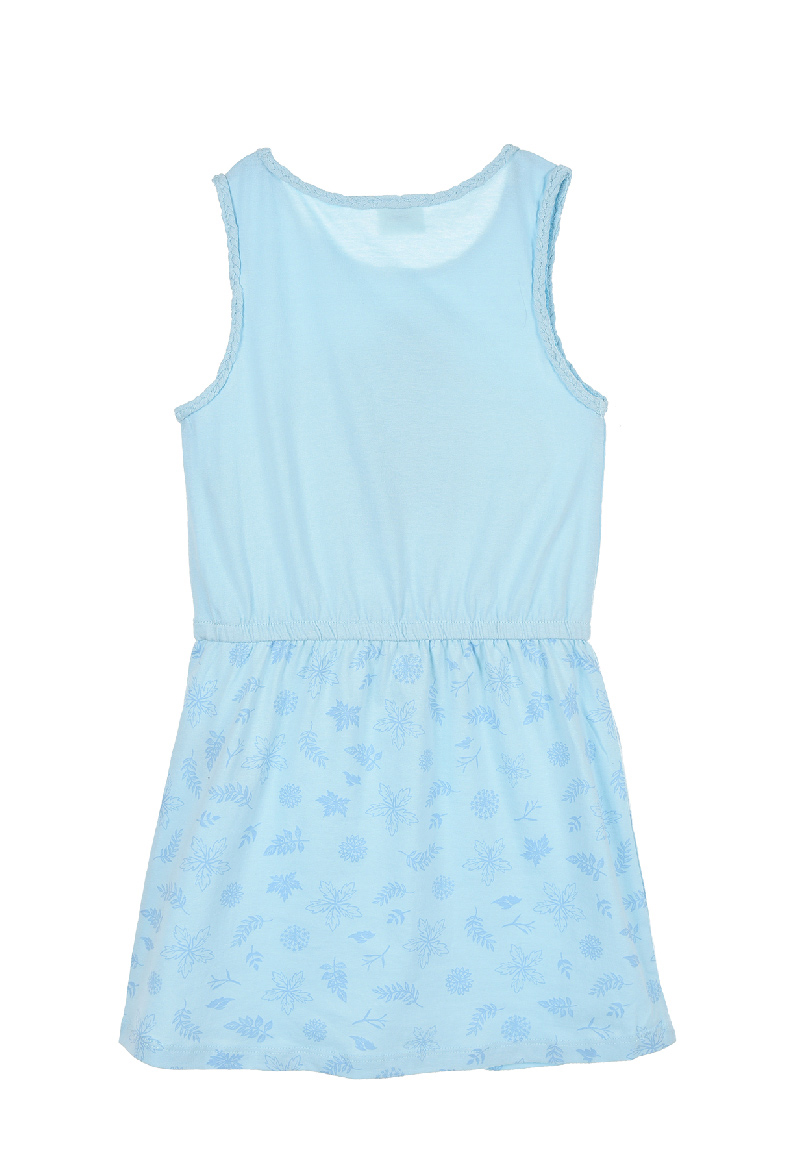Frozen - Die Eiskönigin Mädchen Sommer-Kleid Kinder Jerseykleid tank-top 