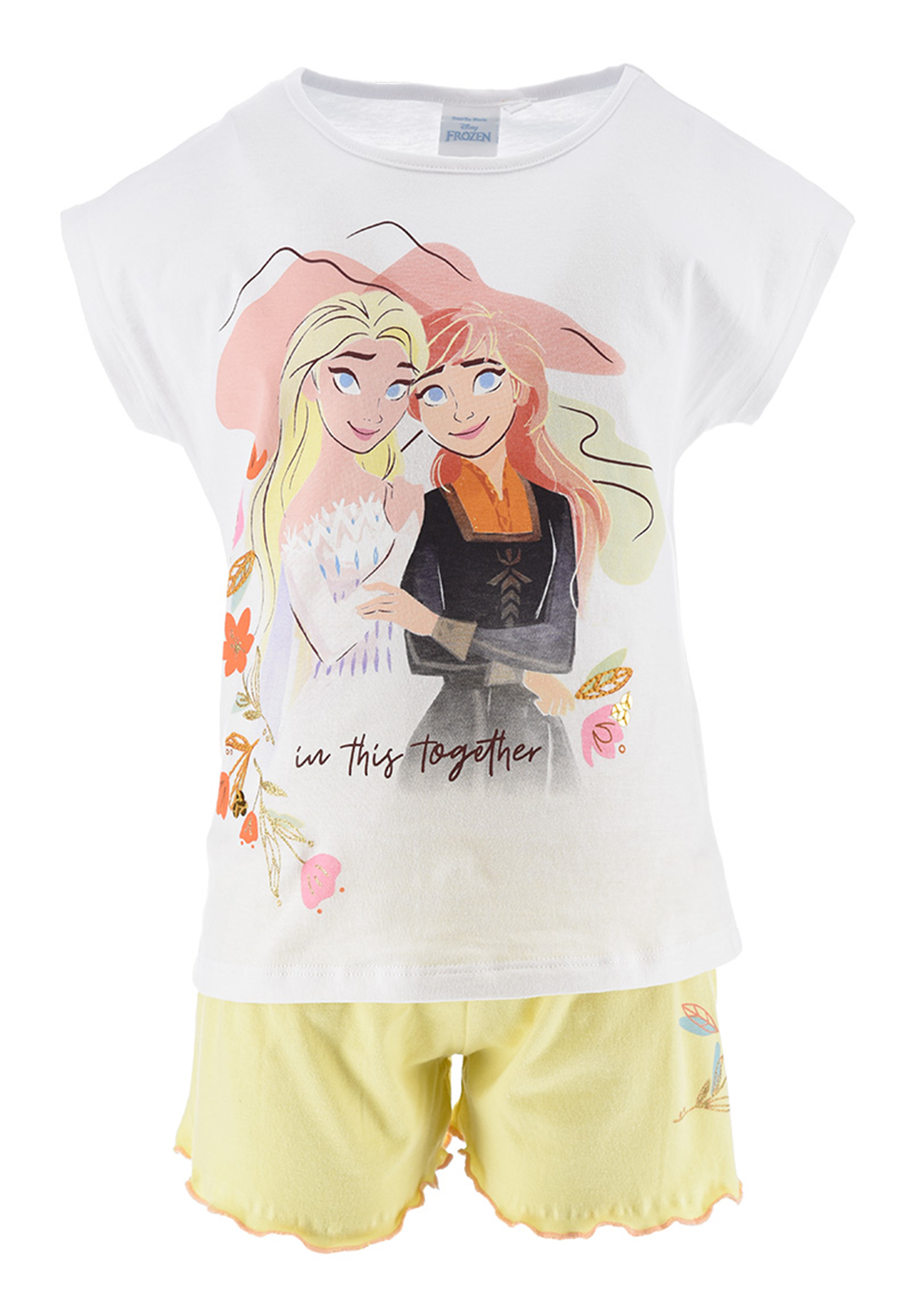 Frozen - Die Eiskönigin Elsa Mädchen T-Shirt und Short kurze Hose Sommer-Set