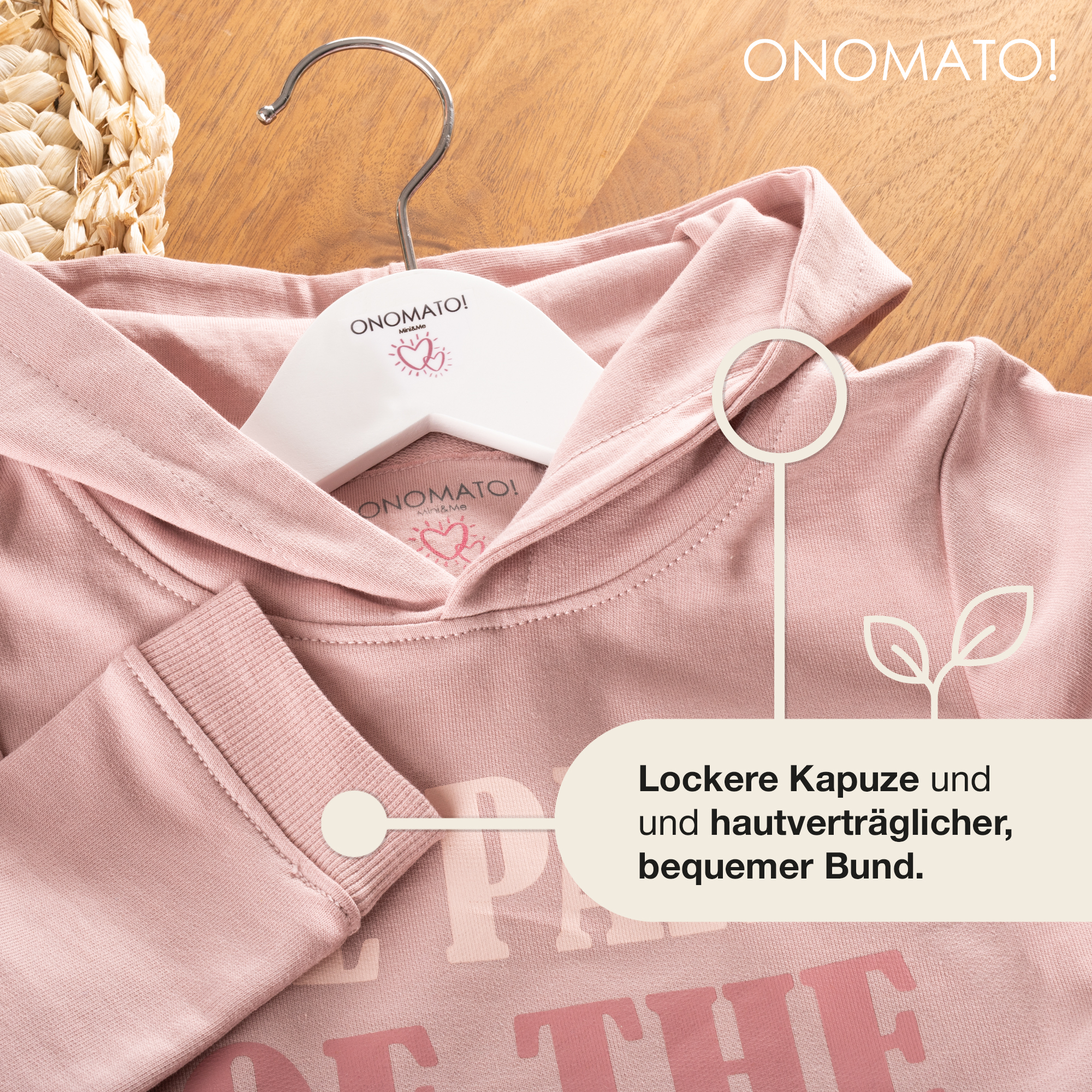ONOMATO! Mädchen Kapuzen Pullover Hoodie Sweater Sweatshirt mit Kapuze Cradle to Cradle