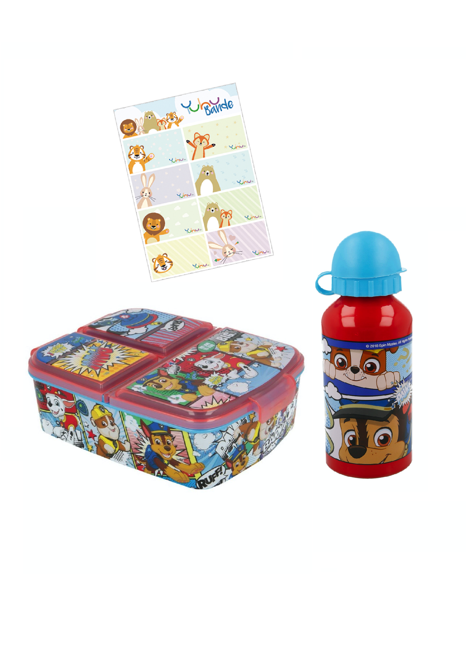 Paw Patrol Lunch-Set Premium Brotdose + Alu-Trinkflasche