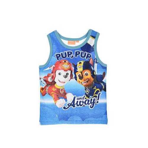 Paw Patrol Jungen Kinder Tank Top T-Shirt Hellblau