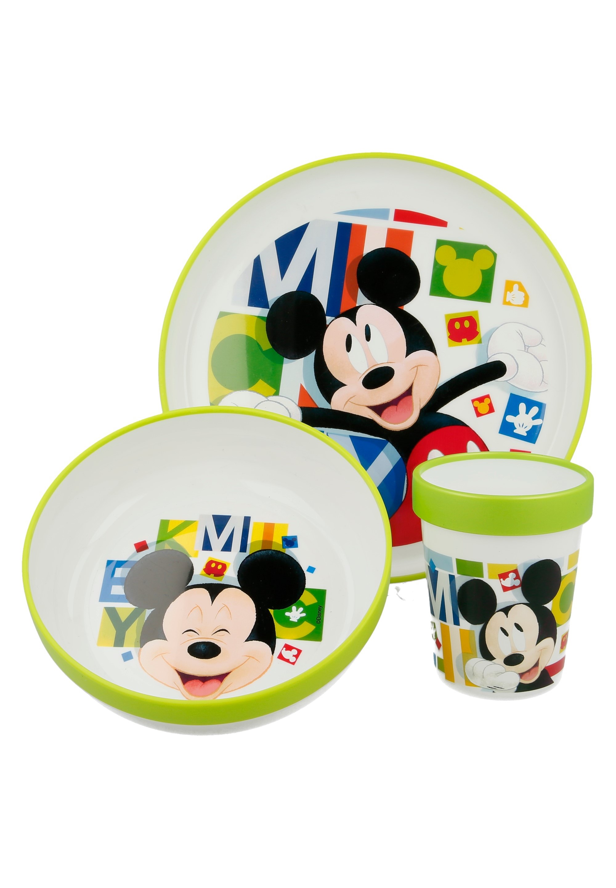 Disney Mickey Mouse Mikrowellen-Geschirr Set 3 tlg. BPA-Frei