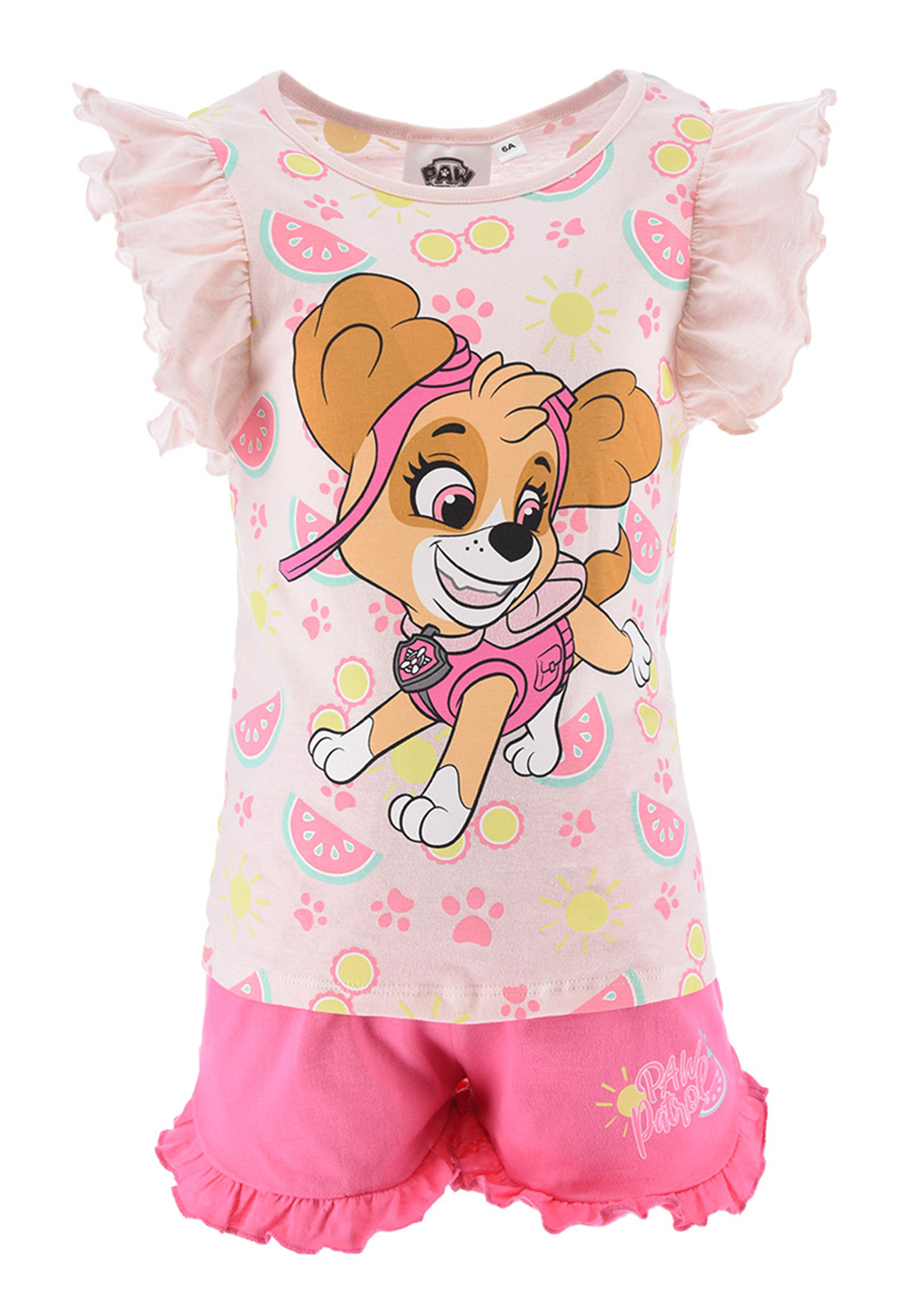 Paw Patrol Skye Kinder Sommer-Set Mädchen T-Shirt und Shorts kurze Hose Set
