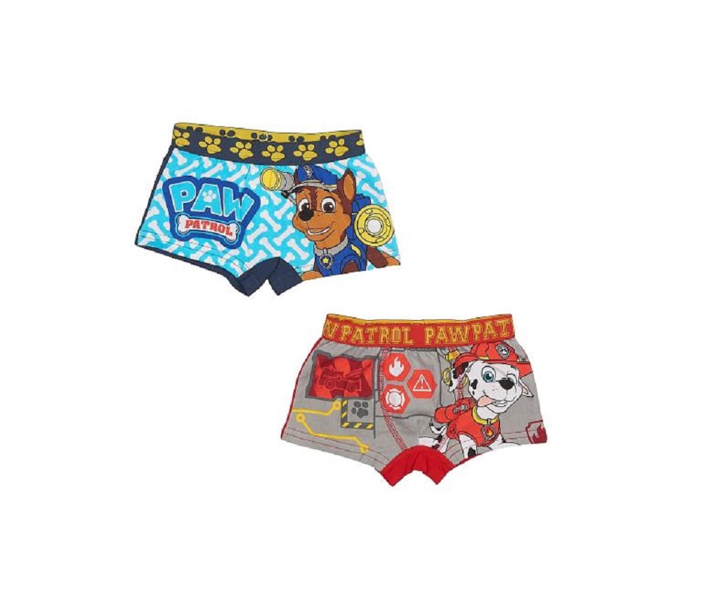 Paw Patrol Chase, Marshall und Rubble Jungen Kinder Unterhosen Boxershorts Set 2 tlg.