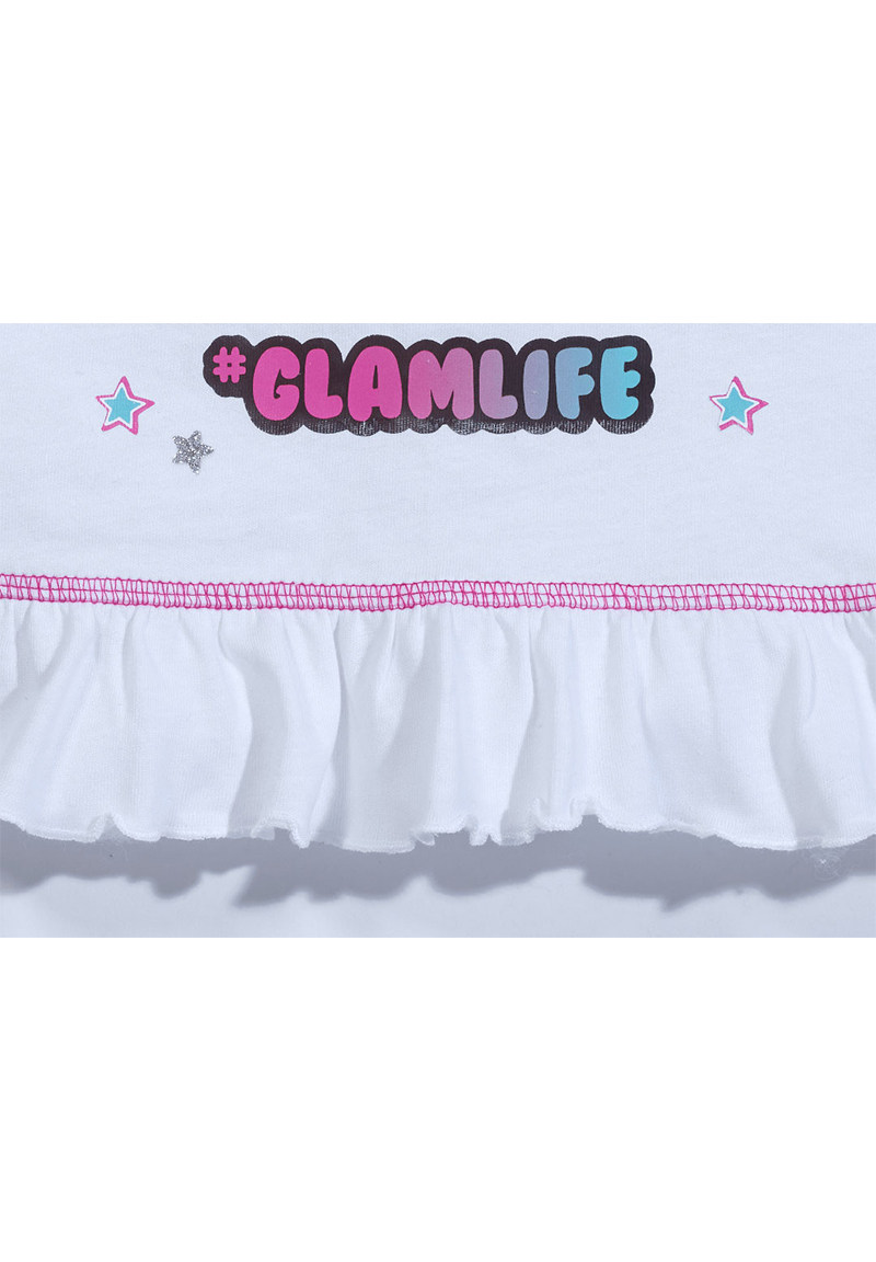 L.O.L. Surprise! Glamlife Kinder Mädchen Langarm-Shirt Longsleeve mit Rüschen 