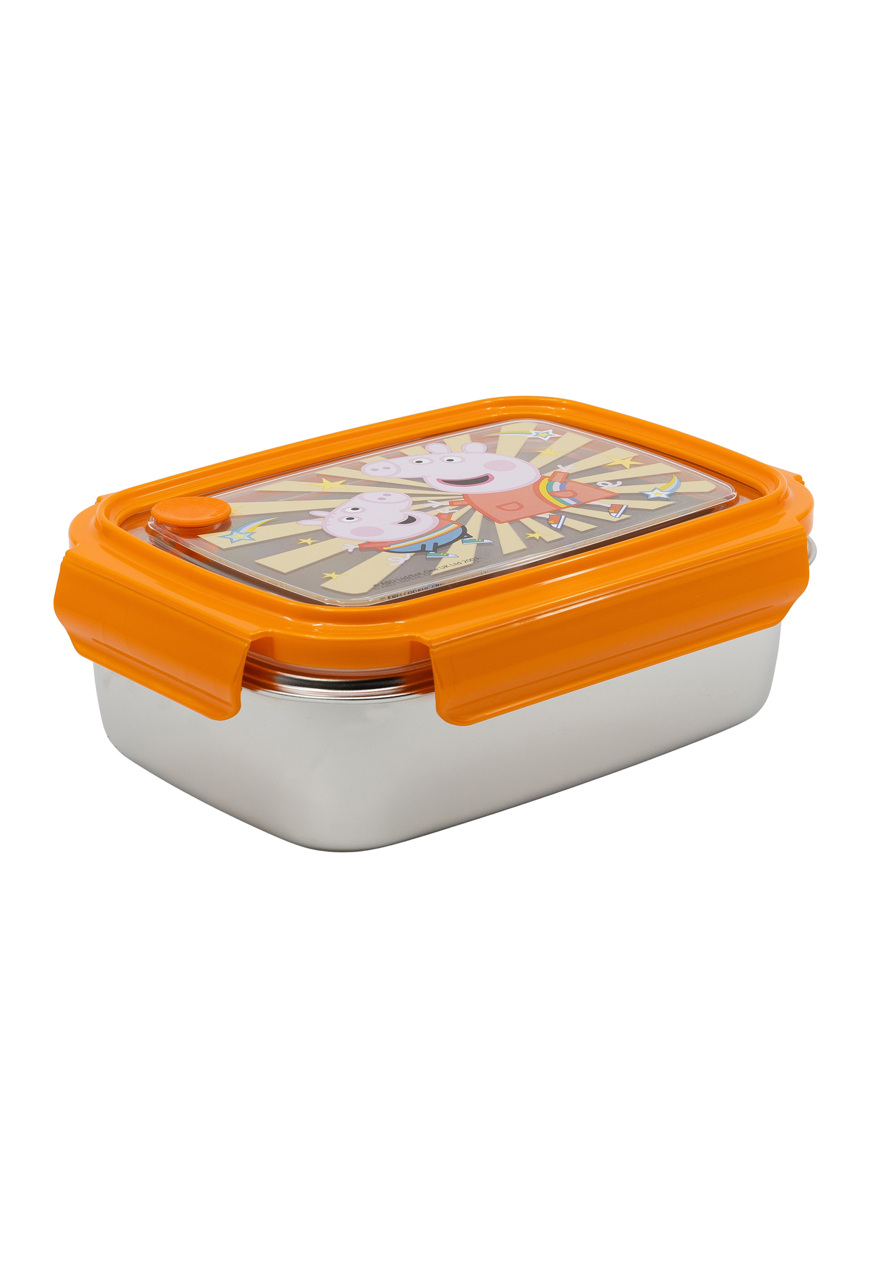 Peppa Wutz Pig - Kindness Counts Kinder Premium Edelstahl Brotdose Lunchbox Frühstücks-Box Vesper-Dose 1020ml