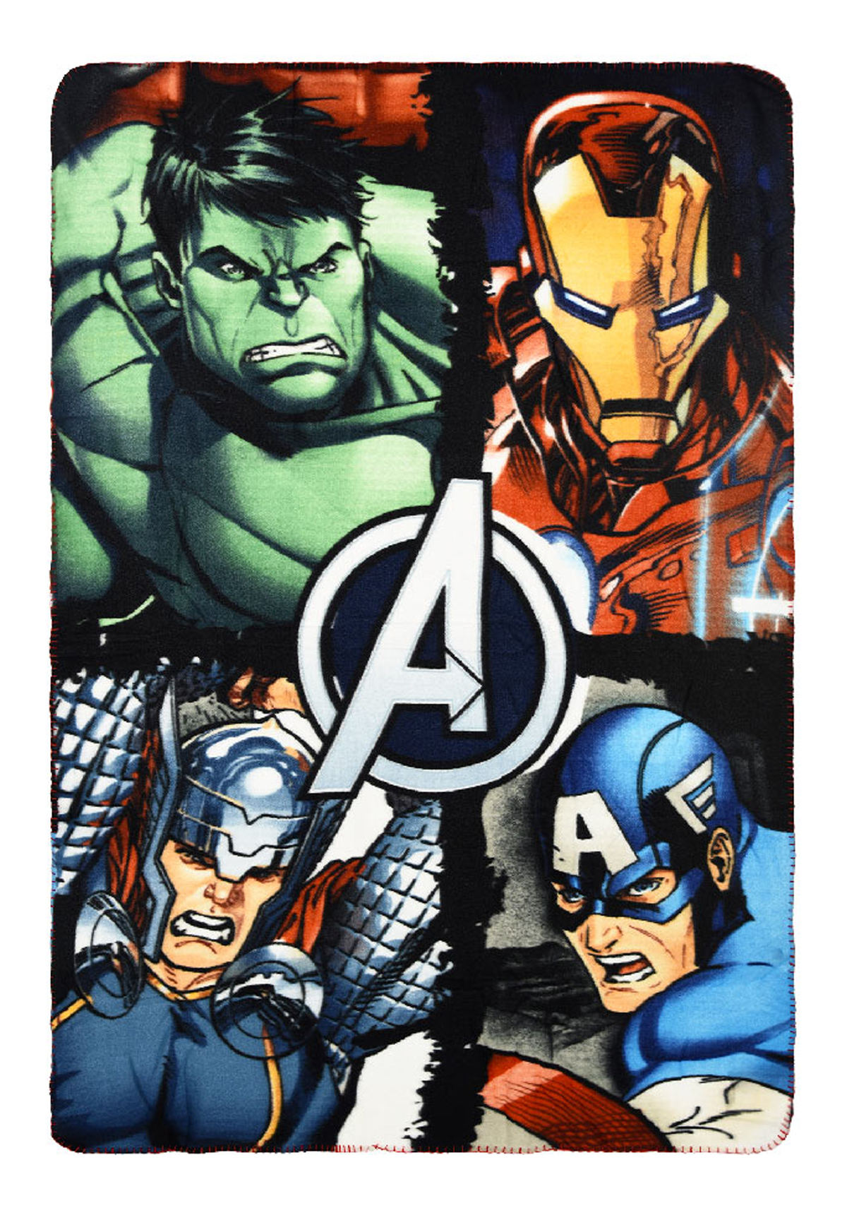 Marvel Avengers Kinder Fleece Decke Kuscheldecke Ironman Hulk Thor Captain America Jungen