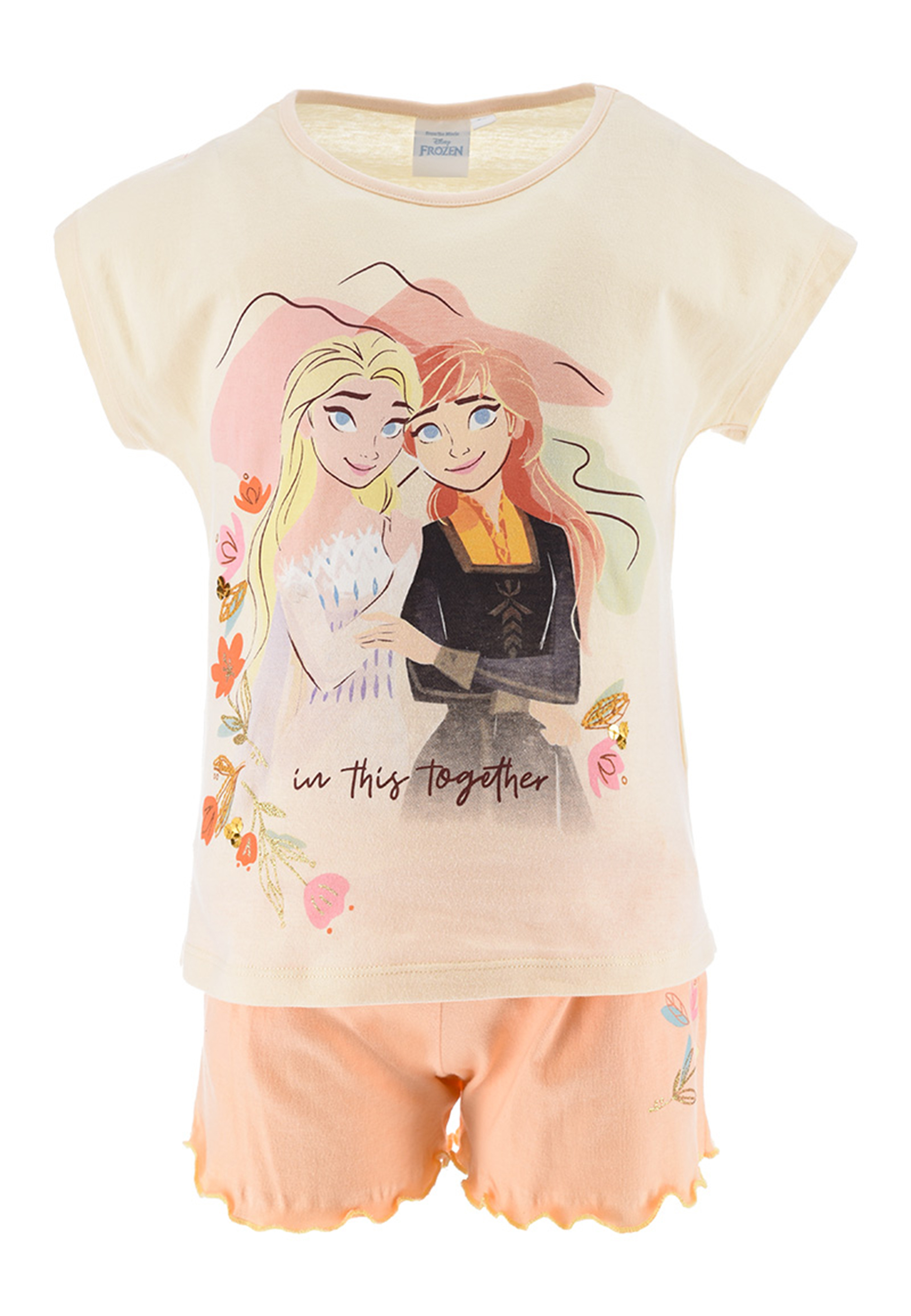 Frozen - Die Eiskönigin Elsa Mädchen T-Shirt und Short kurze Hose Sommer-Set