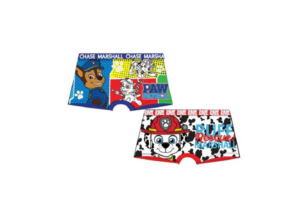 Paw Patrol Chase, Marshall und Rubble Jungen Kinder Unterhosen Boxershorts Set 2 tlg.