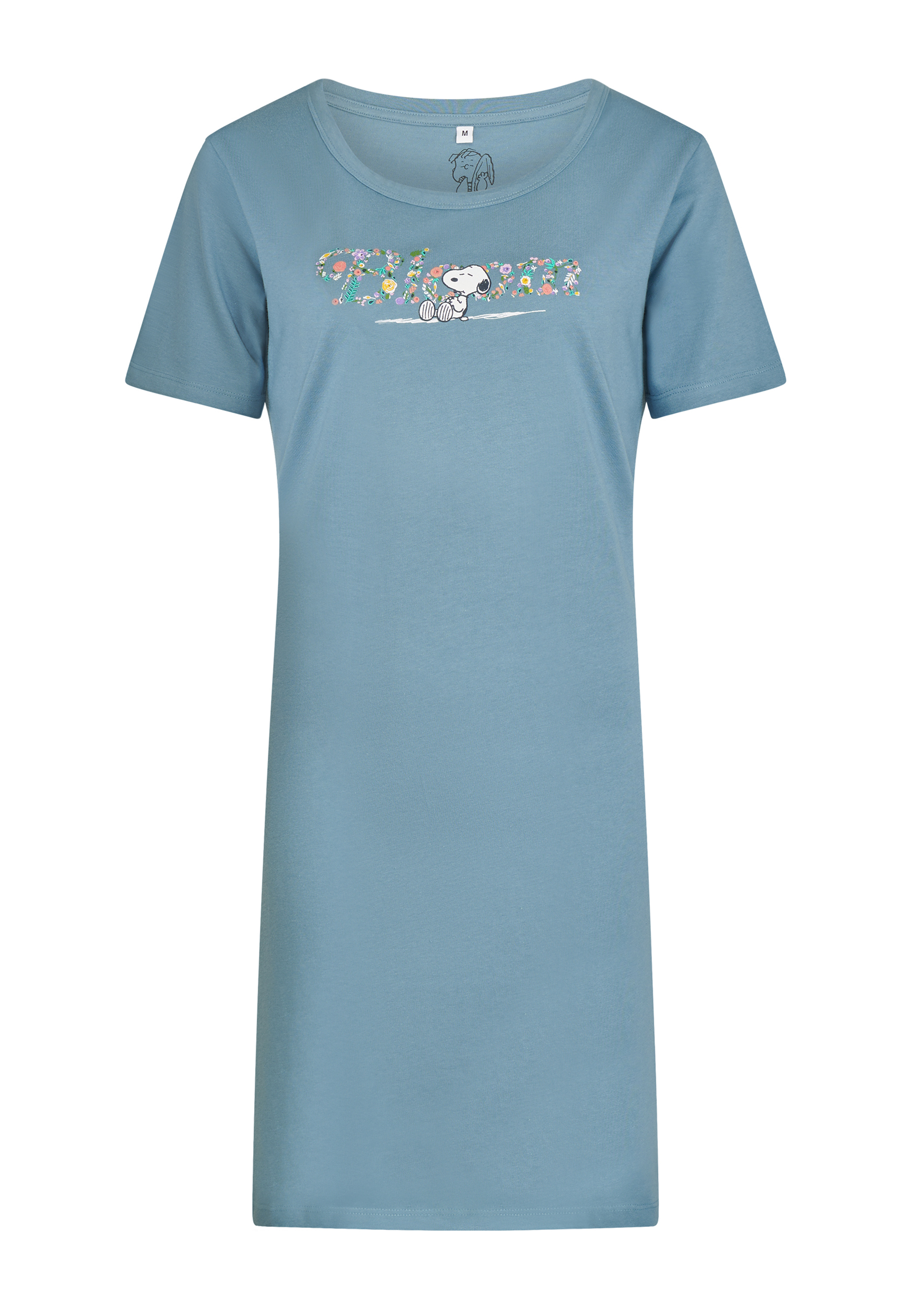 Peanuts Snoopy Damen Sommer Nachthemd-Kleid Schlafshirt Nachtwäsche