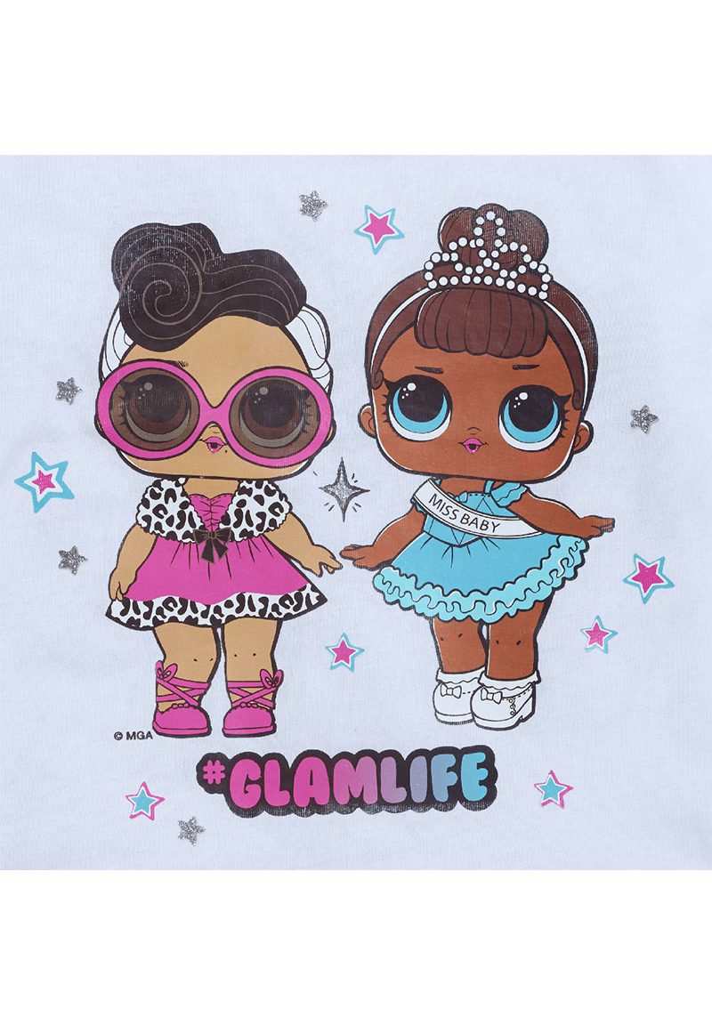 L.O.L. Surprise! Glamlife Kinder Mädchen Langarm-Shirt Longsleeve mit Rüschen 