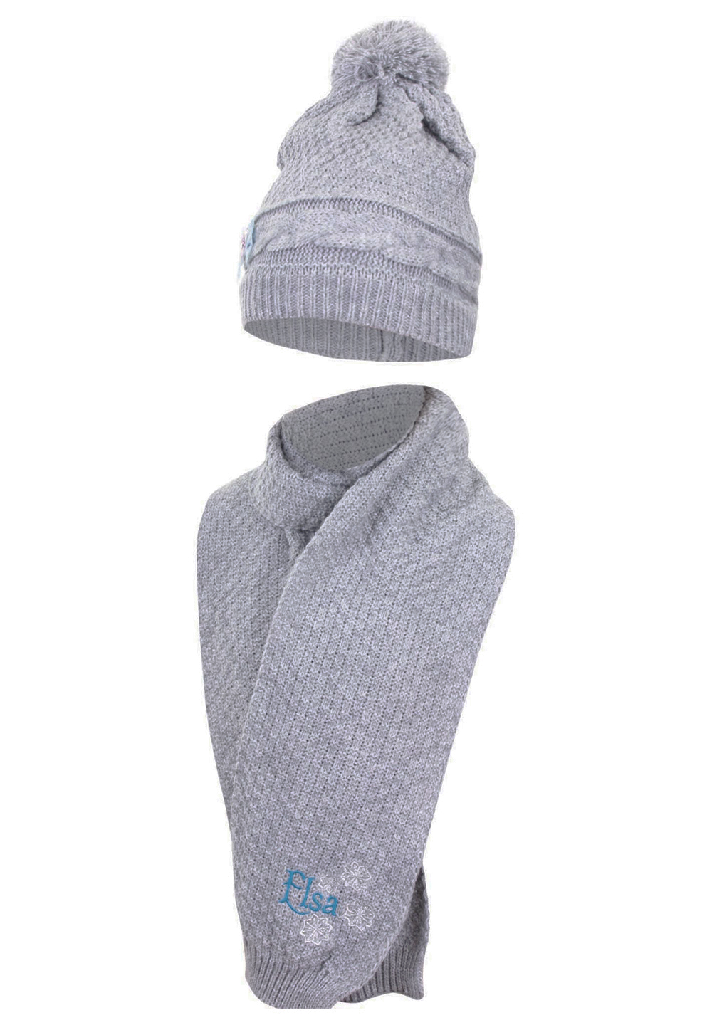 Frozen Mädchen Kinder Winter Strick Set 2 tlg. Mütze und Schal