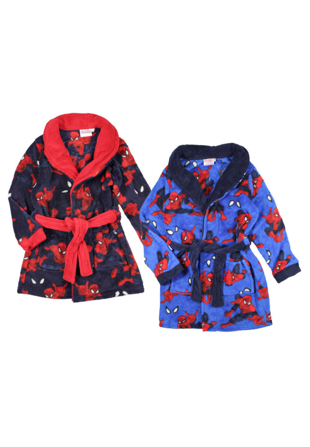 Marvel Spider-Man Bademantel Morgenmantel Kinder Jungen 2 - 6 Jahre