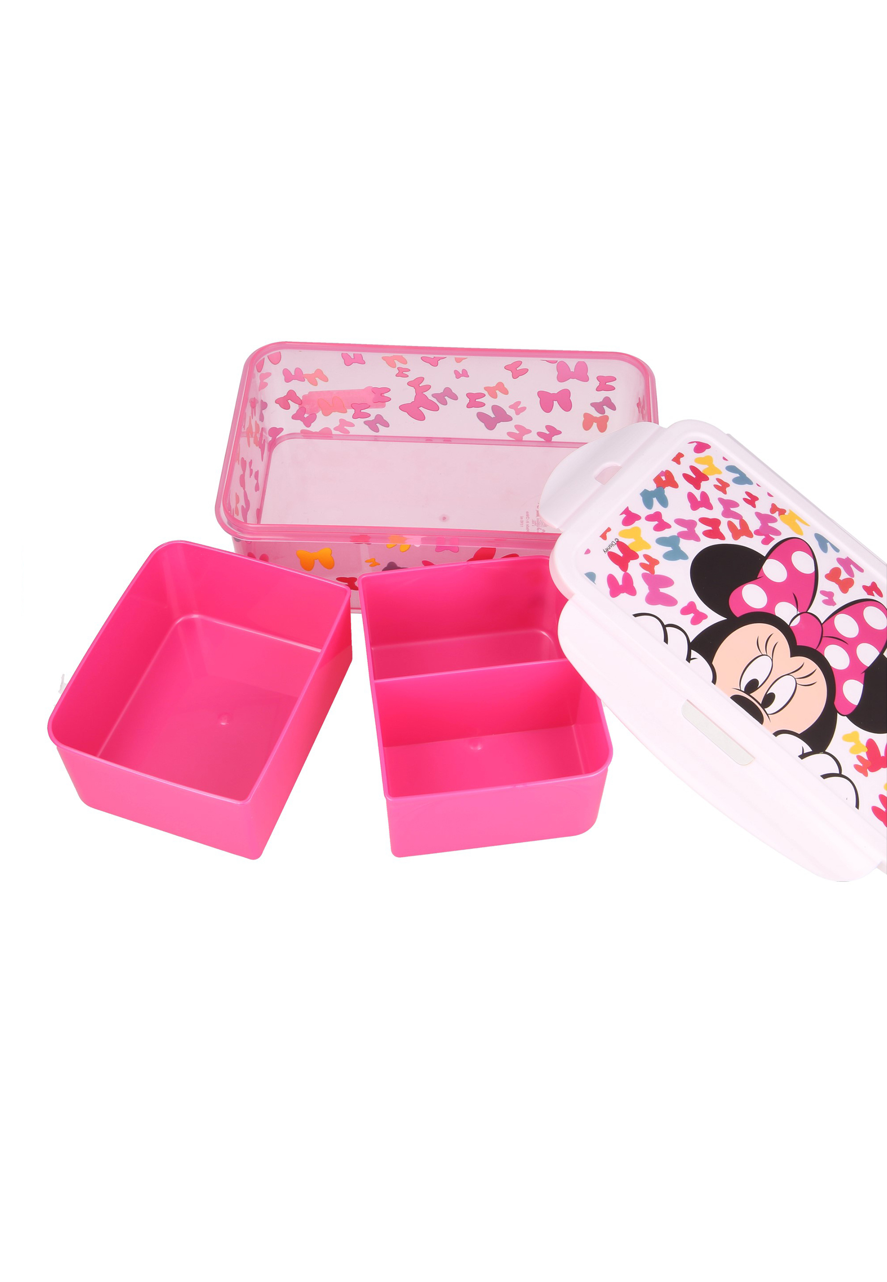 Minnie Mouse Lunch-Set Trinkflasche Sportflasche + Premium Brotdose Lunchbox BPA Frei