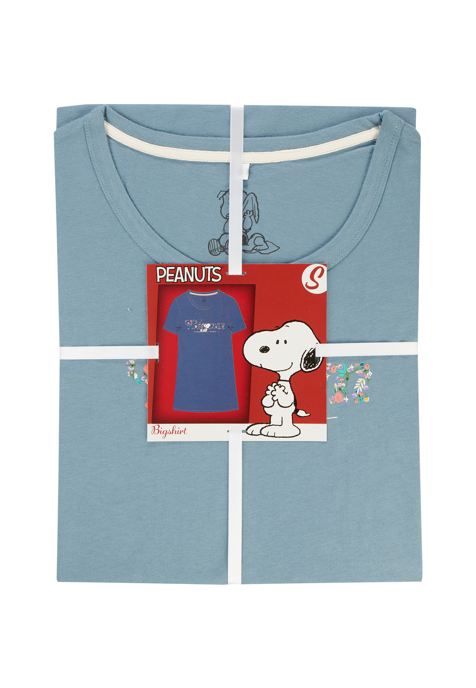 Peanuts Snoopy Damen Sommer Nachthemd-Kleid Schlafshirt Nachtwäsche