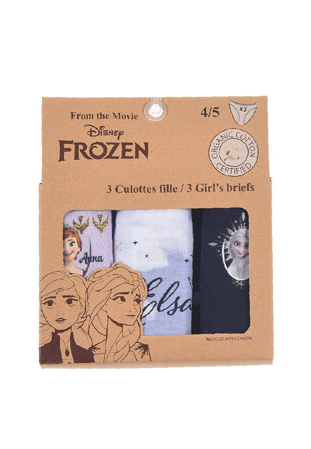 Frozen - Die Eiskönigin Unterhosen Set Schlüpfer 3er Pack Elsa Anna